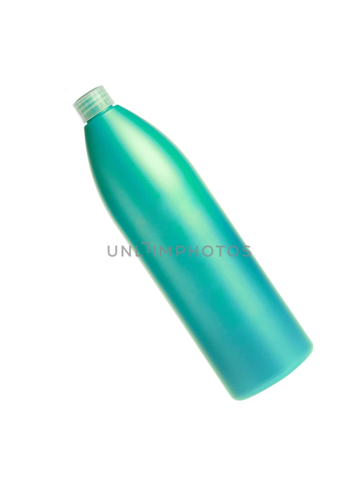 Green plastic bottle