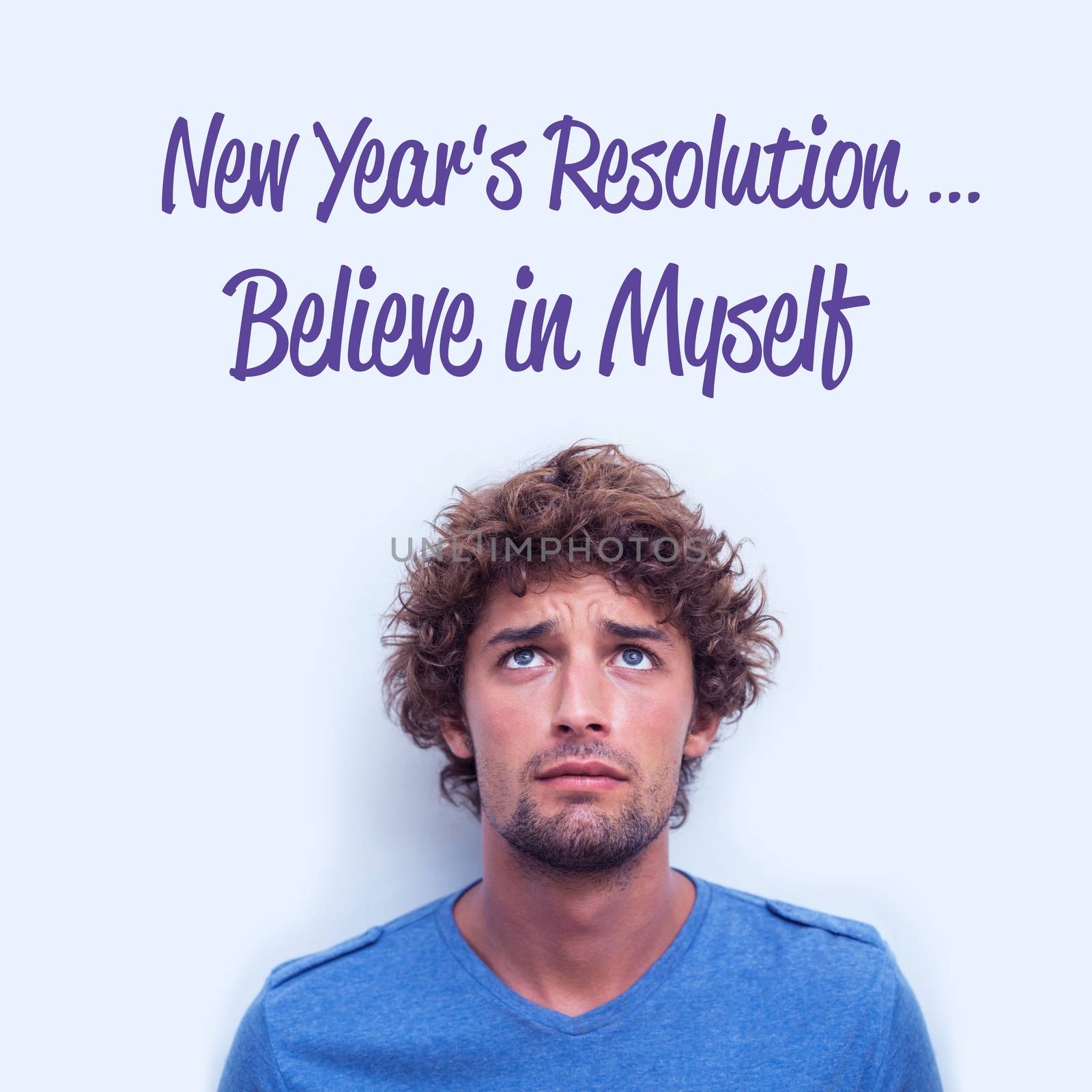 new years resolution against anxious student