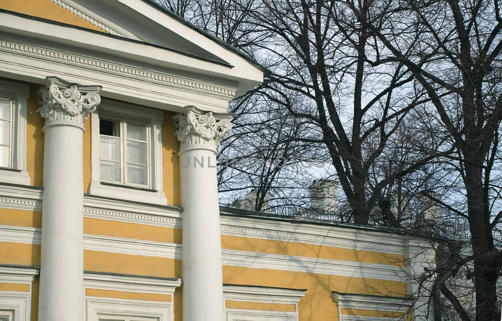  Fragment of an old mansion on Bolshaya Nikitskaya in Moscow