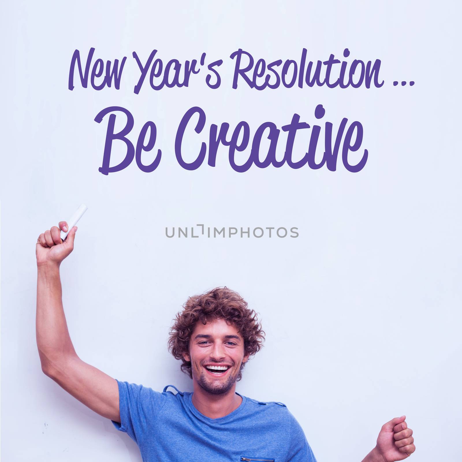 Composite image of new years resolution by Wavebreakmedia