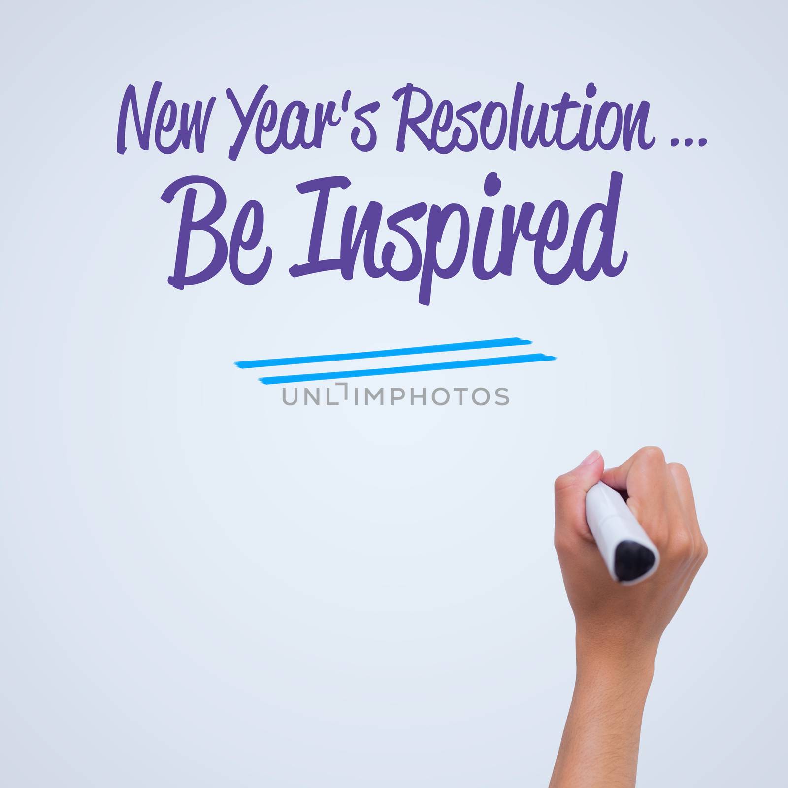 Composite image of new years resolution by Wavebreakmedia