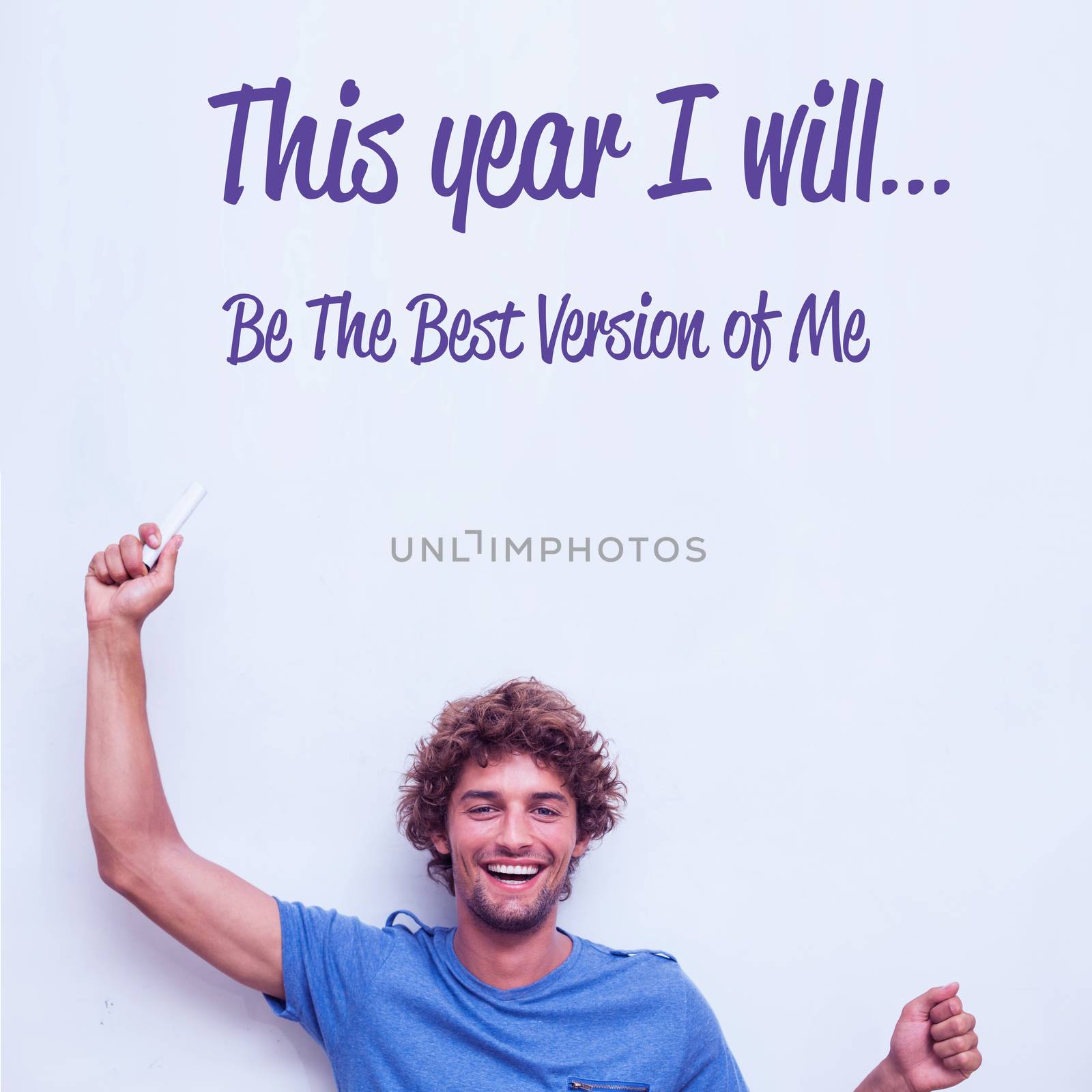 Composite image of this year i will by Wavebreakmedia