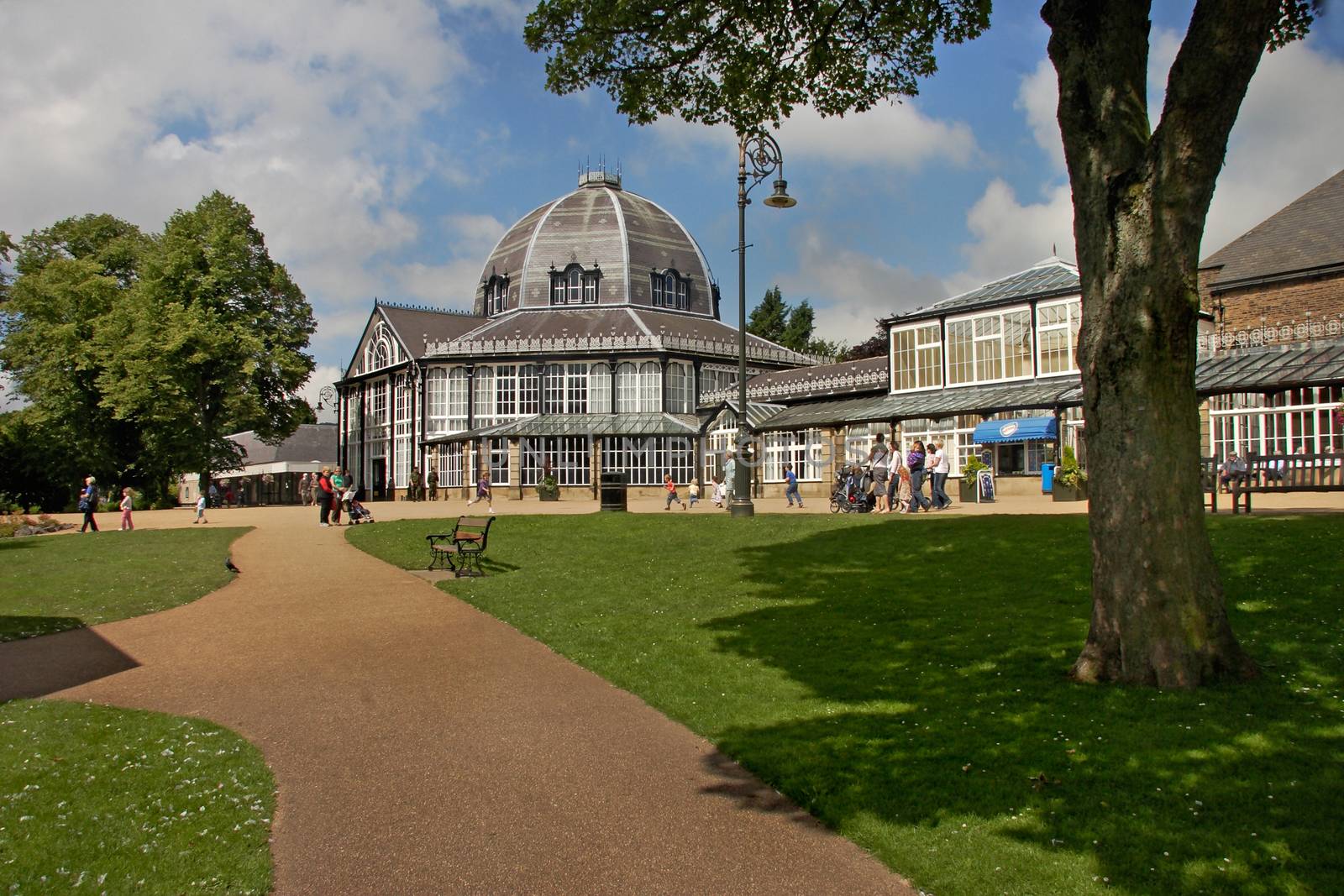 Buxton Pavillion and surrounding gardens were constructed in Victorian times.