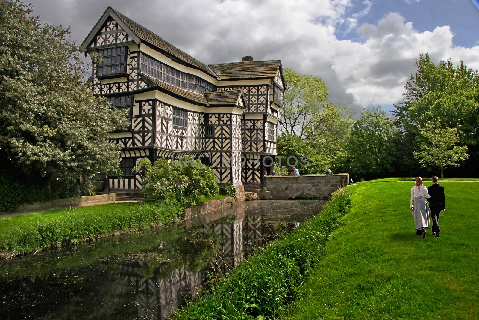 Little Moreton Hall is a fine example of a Tudor manor House in Cheshire, England.