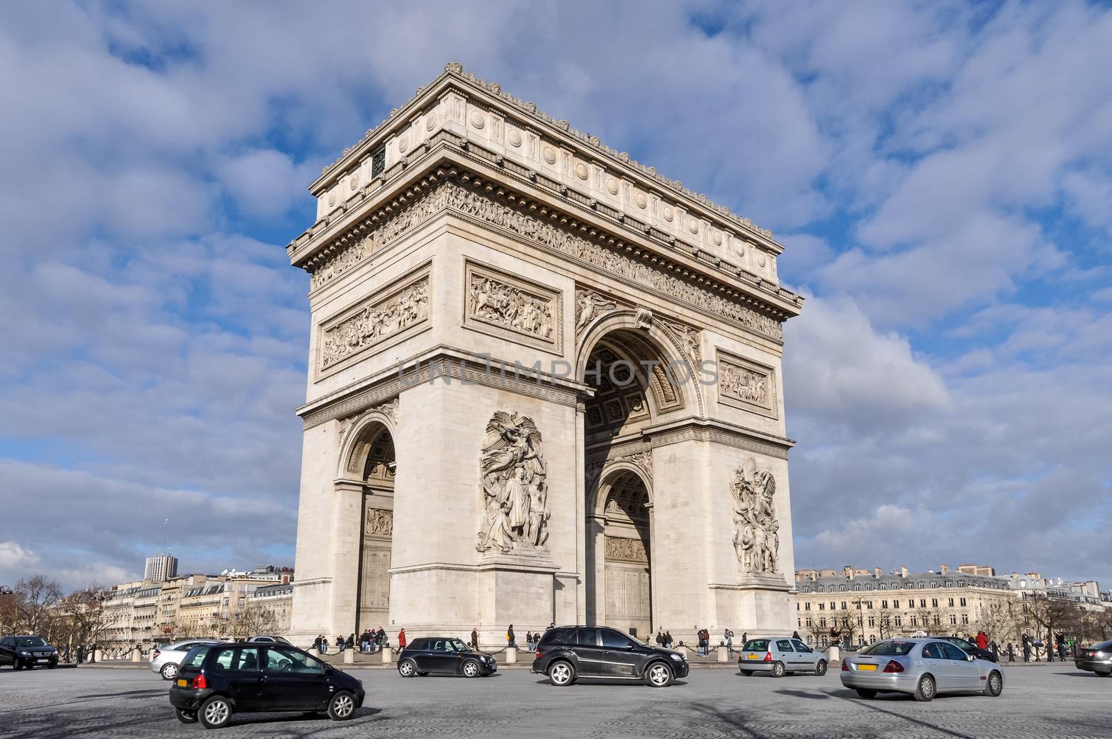 The Arc de Triomphe in Paris