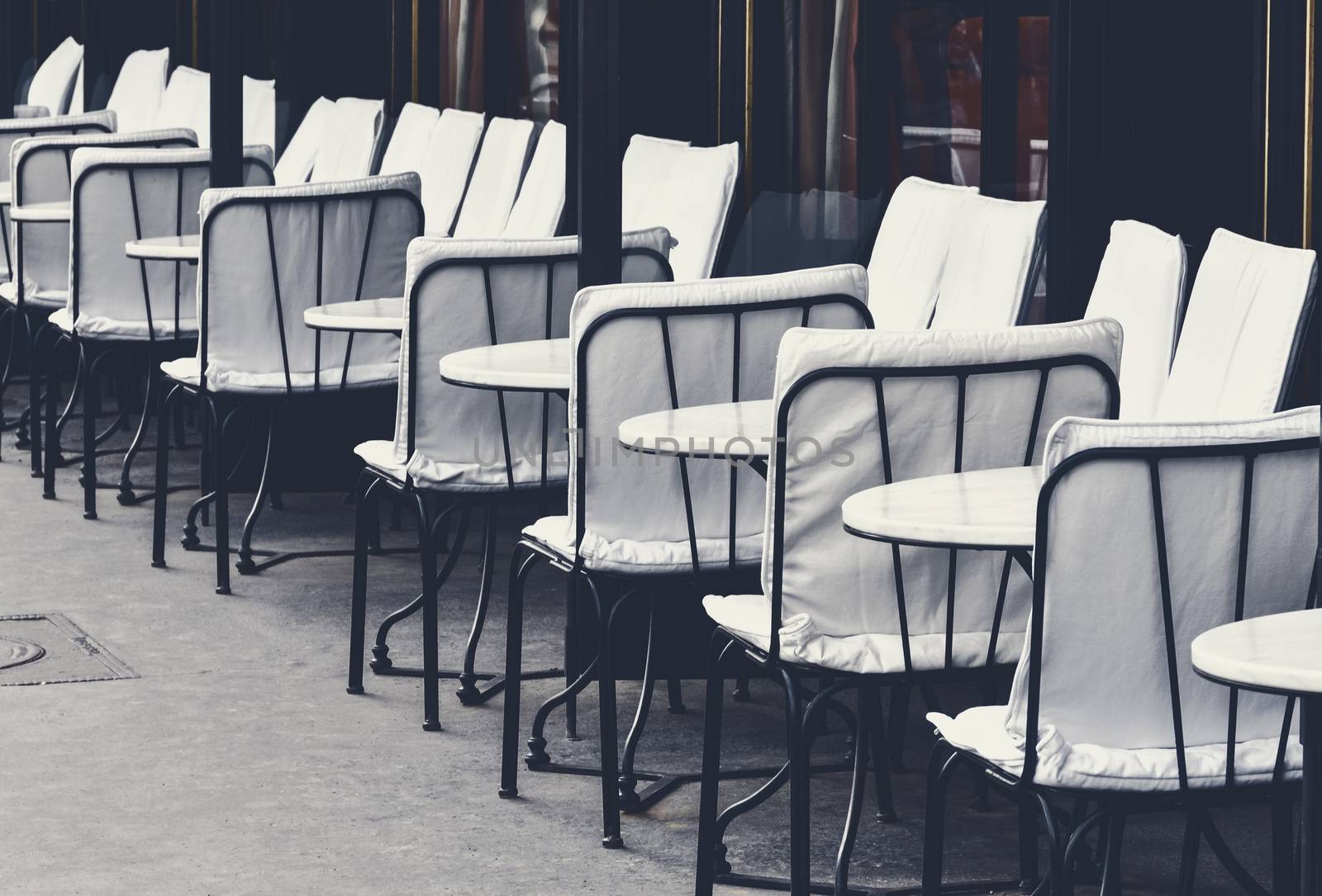 Sidewalk cafe in Paris, France