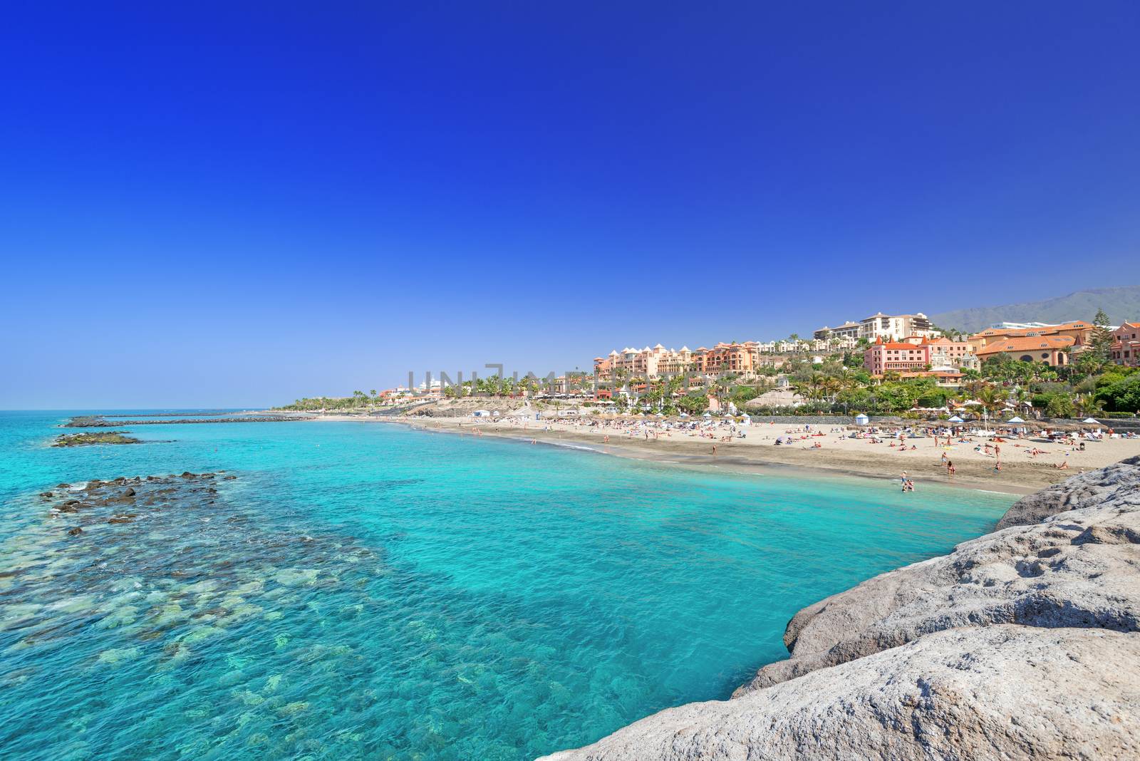 El Duque beach Tenerife Spain at summer by Nanisimova