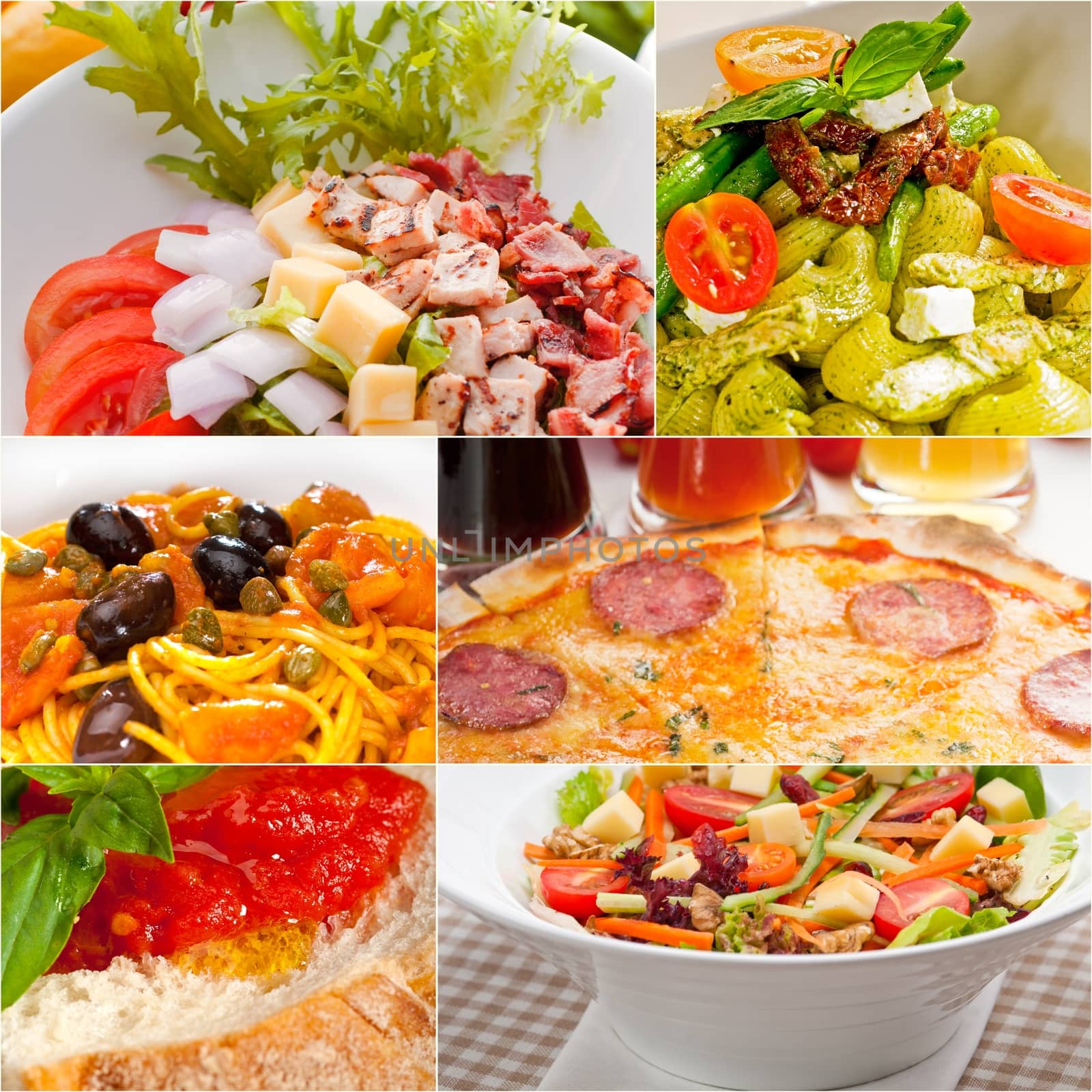 healthy Vegetarian vegan food collage by keko64