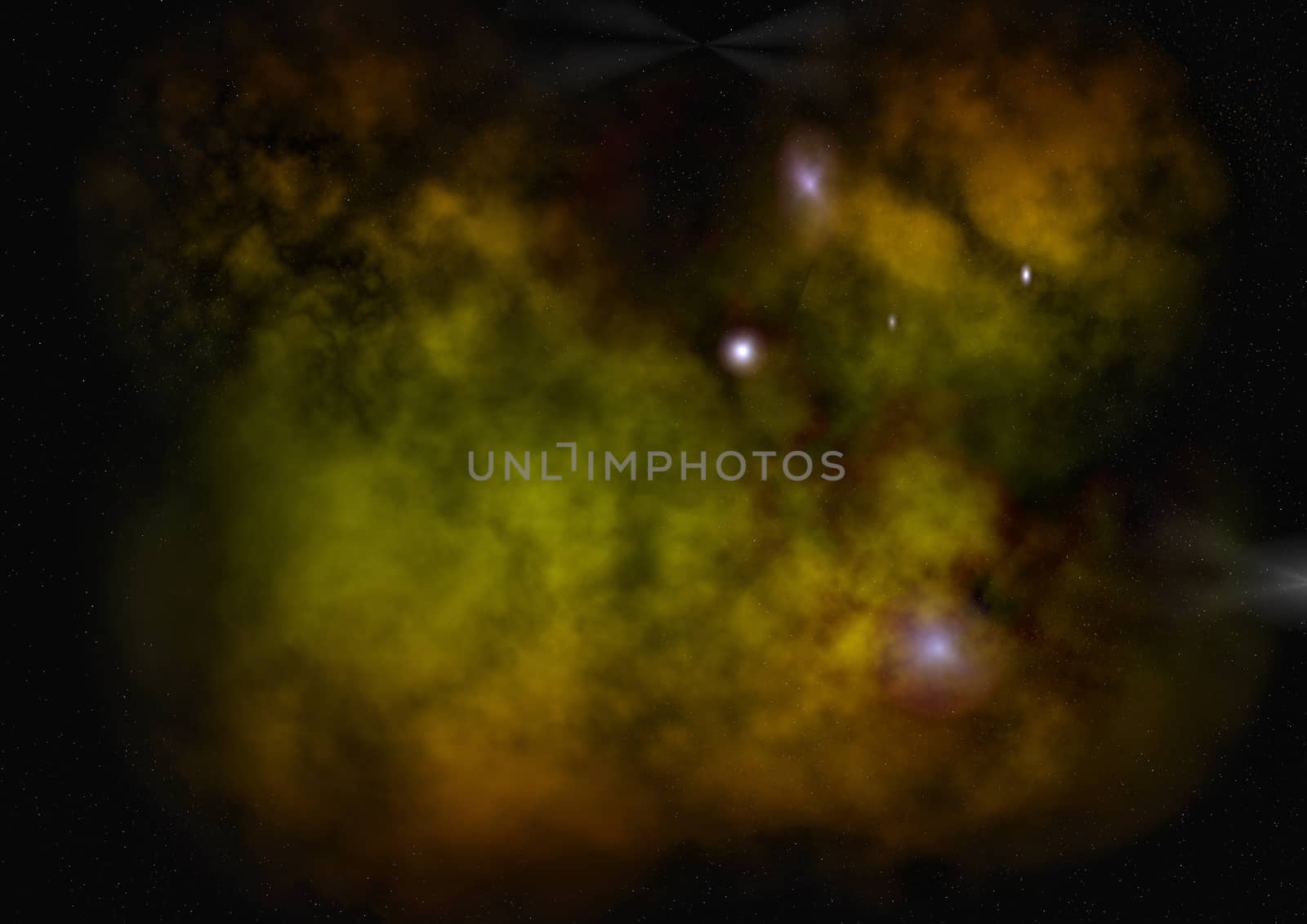 Far being shone nebula and star field against space. "Elements of this image furnished by NASA".