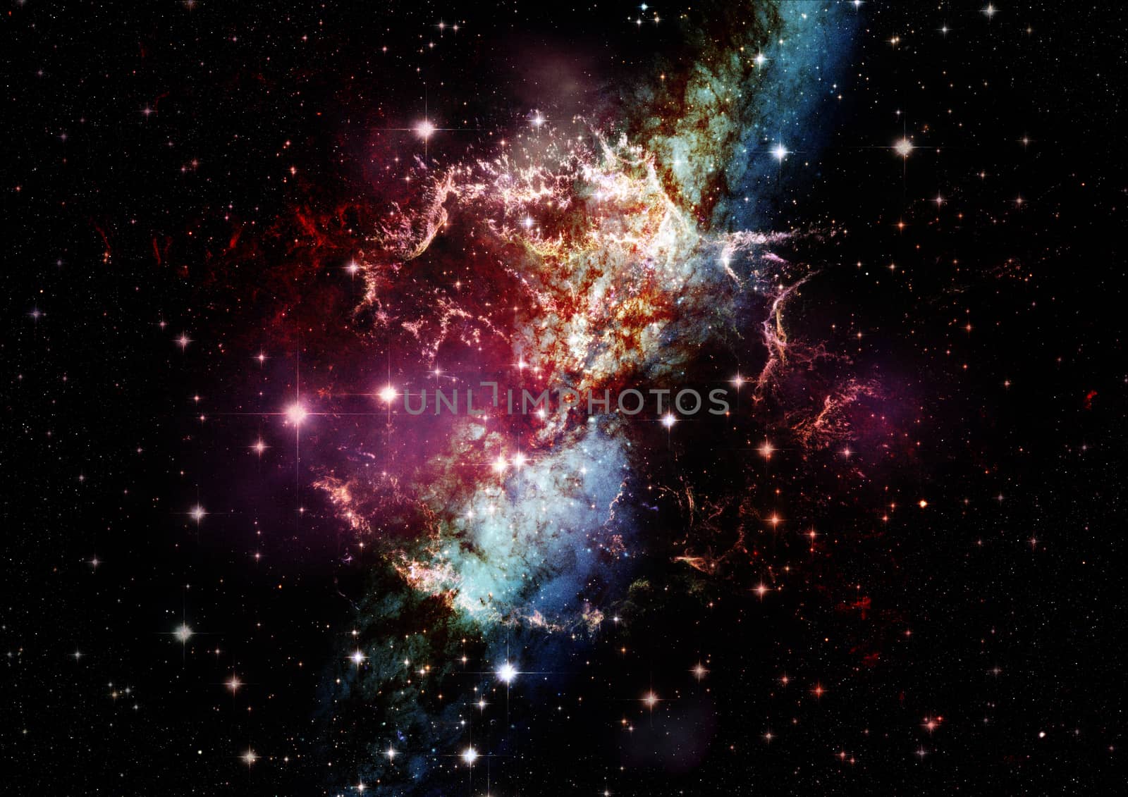 Small part of an infinite star field of space in the Universe. "Elements of this image furnished by NASA".