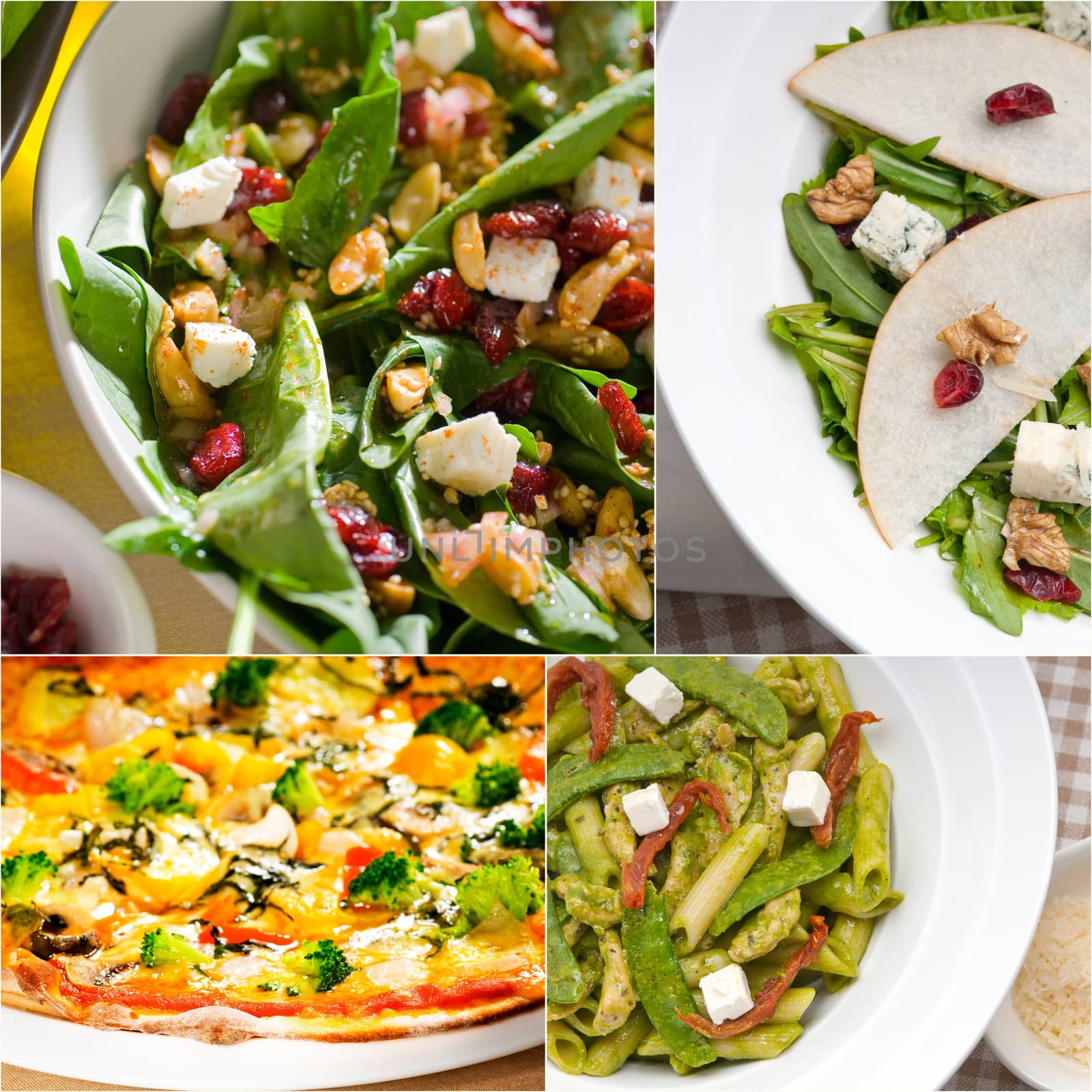 healthy and tasty Italian food collage by keko64