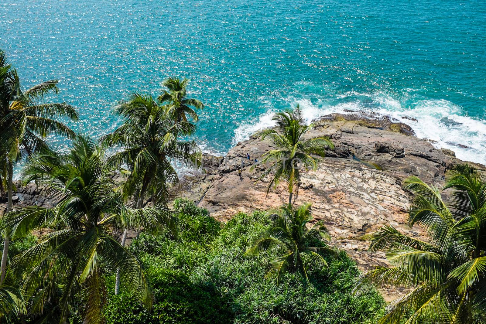 Indian ocean beach near Beruwala, Sri-Lanka