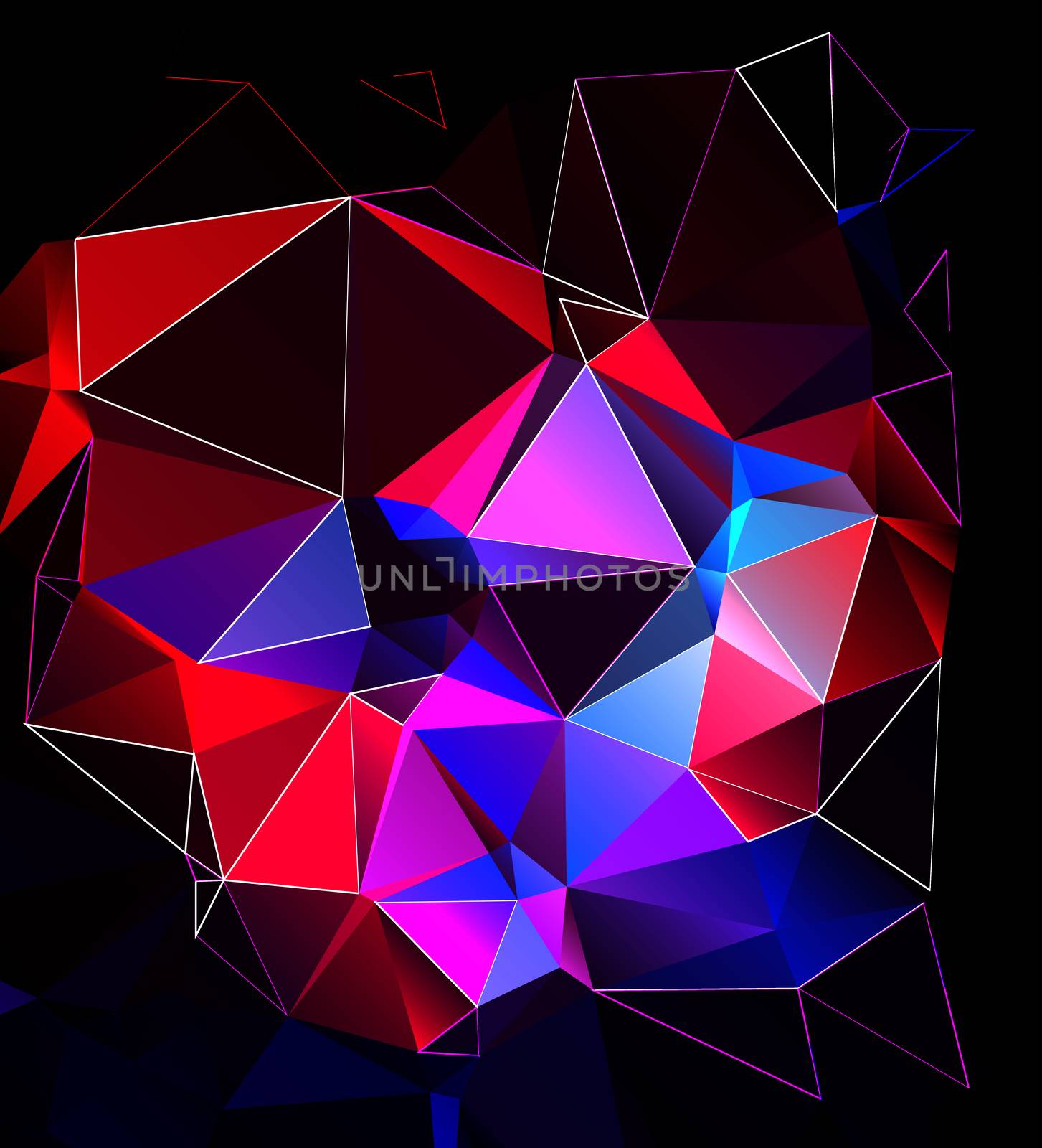 Colorful Polygonal Mosaic Background by dolfinvik