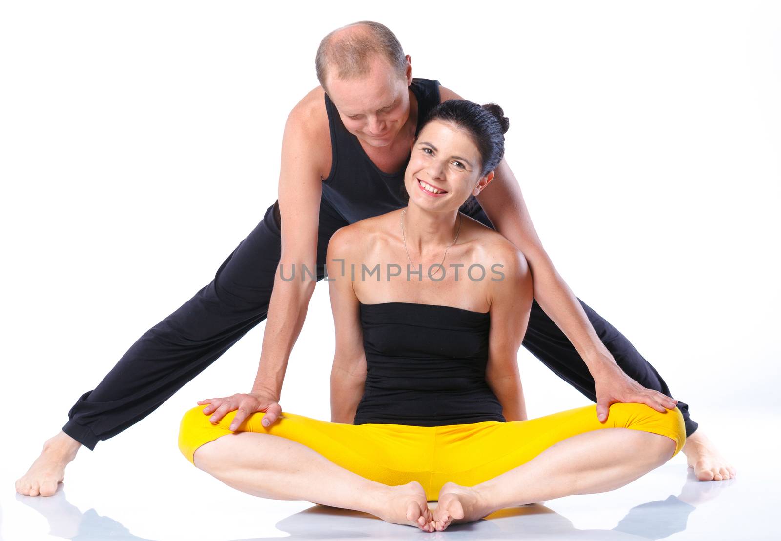 Yoga couple by maxoliki