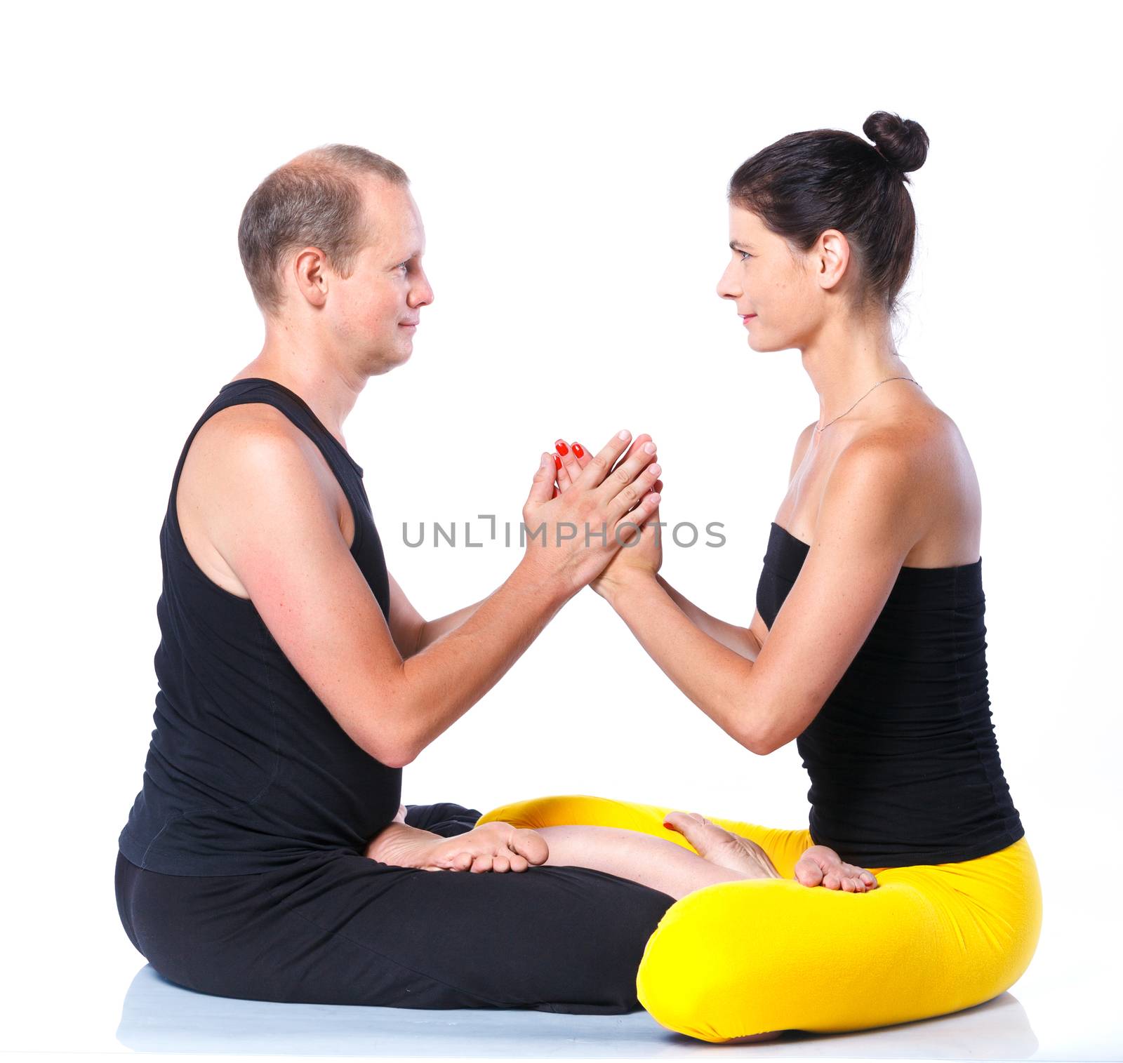 Yoga couple by maxoliki
