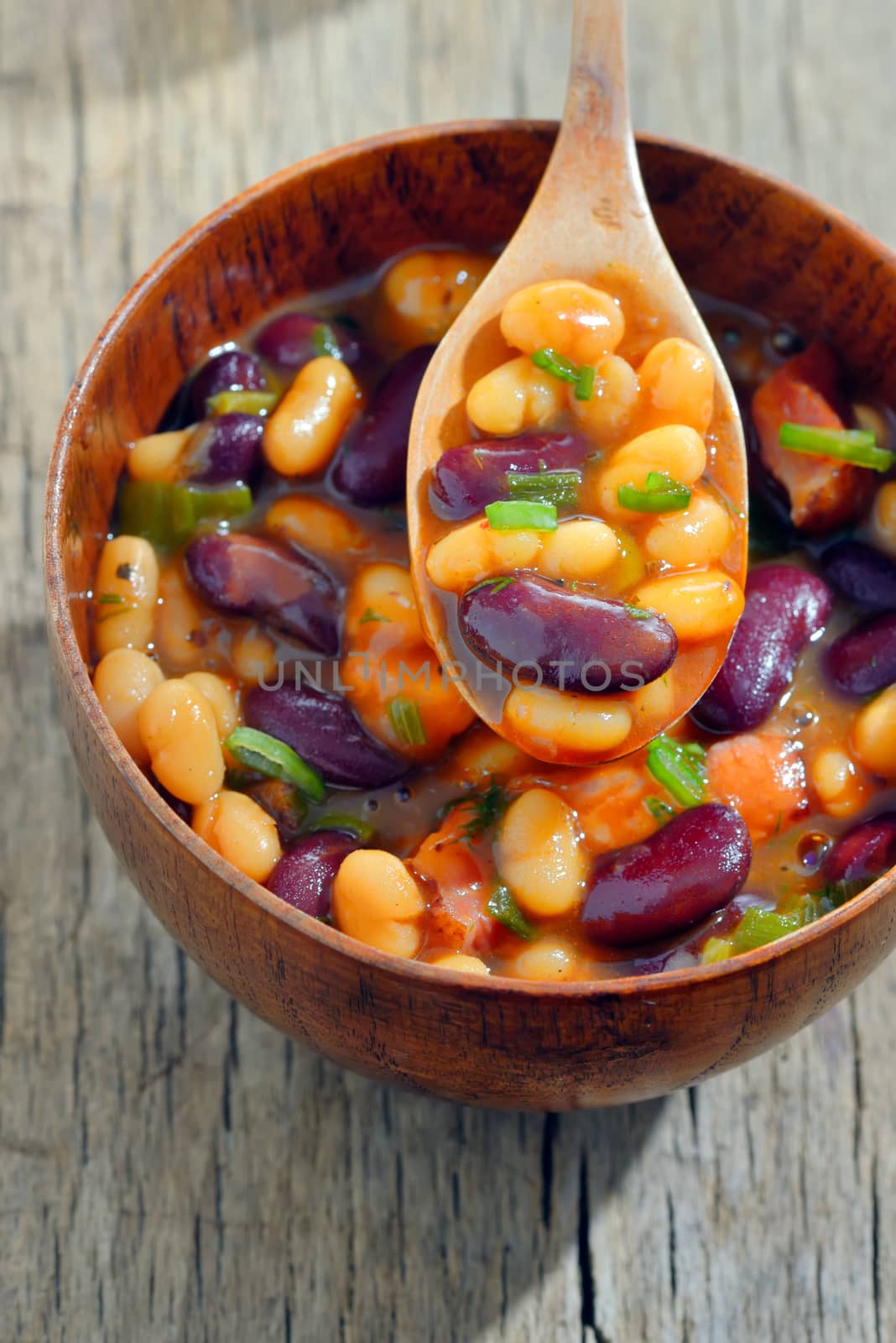 Homemade  Baked Beans in a bowl