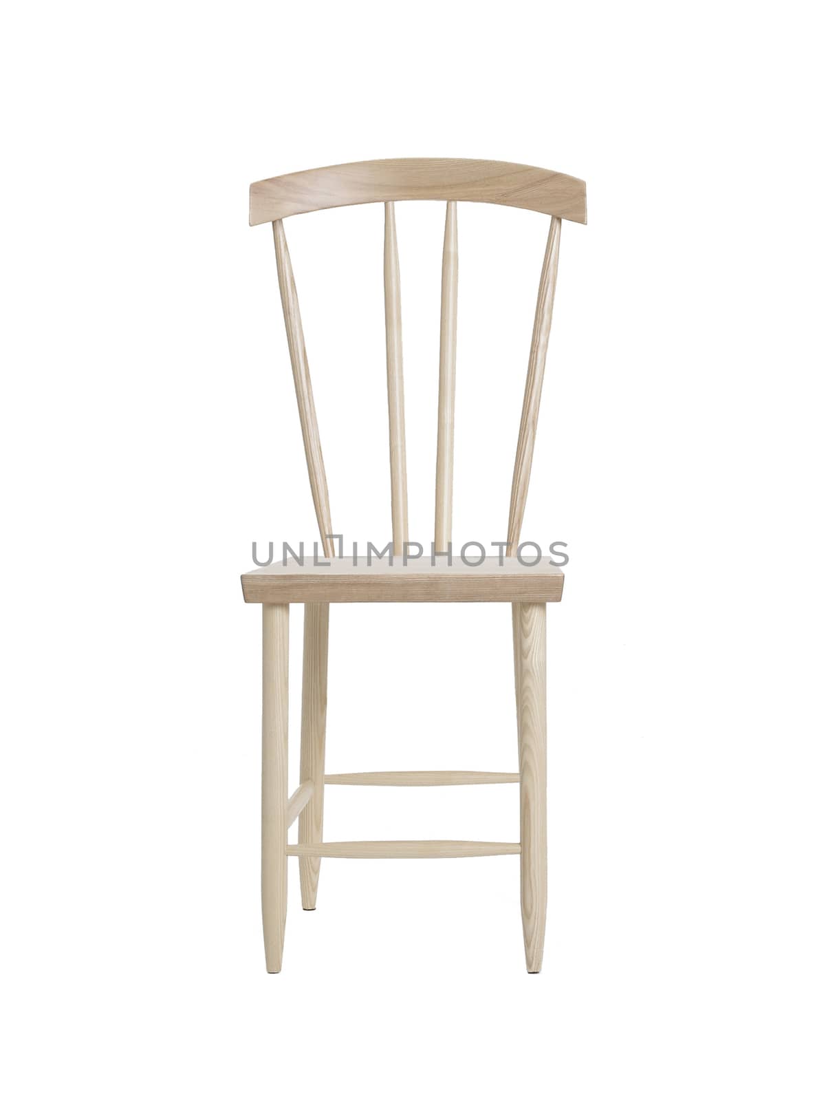 wooden chair isolated on white background by ozaiachin