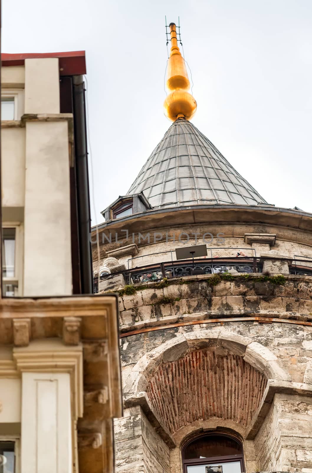 The Galata Tower, Beyoglu - Istanbul. Wonderful night colors.