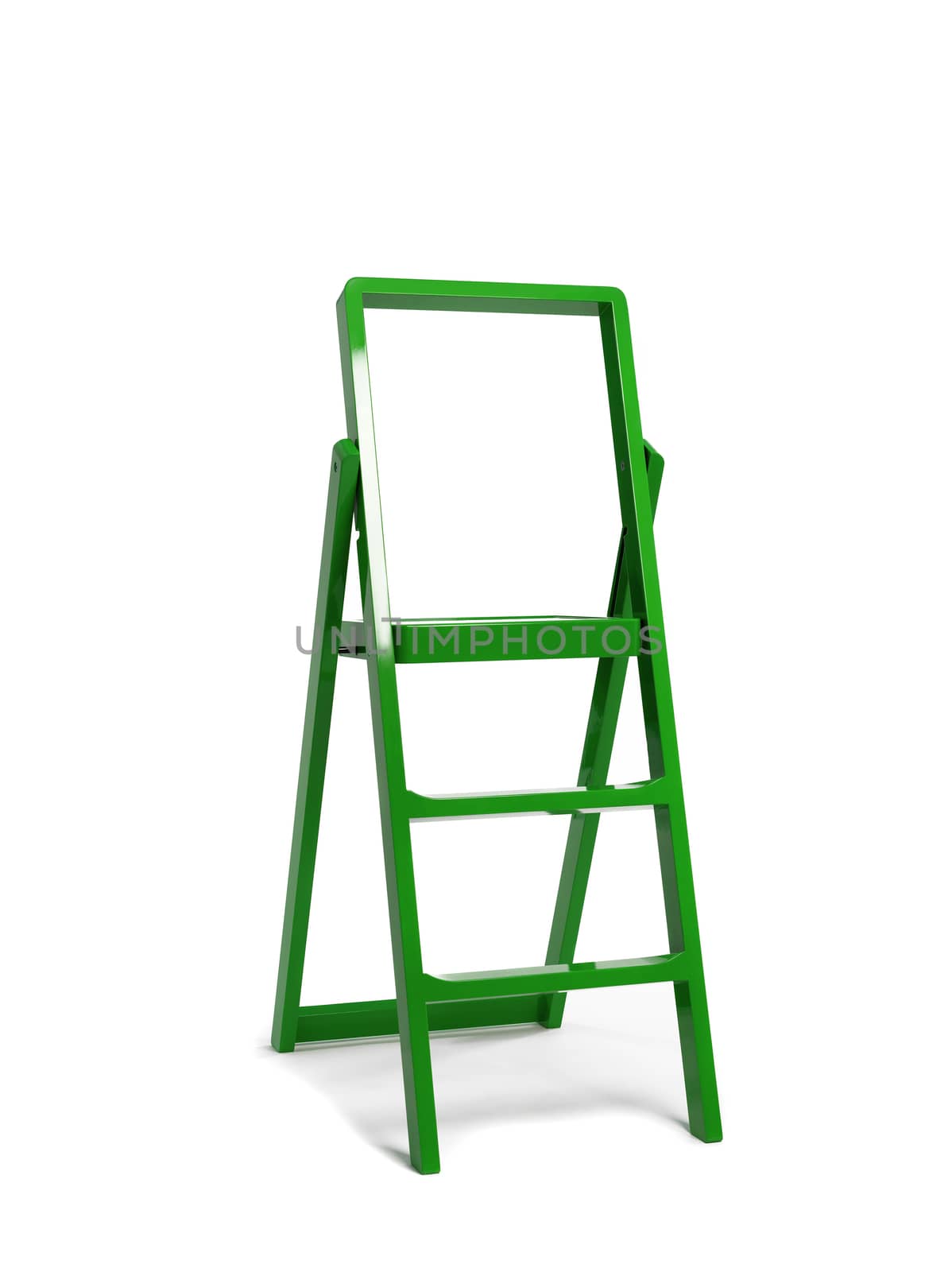 Ladder Isolated on white background by ozaiachin