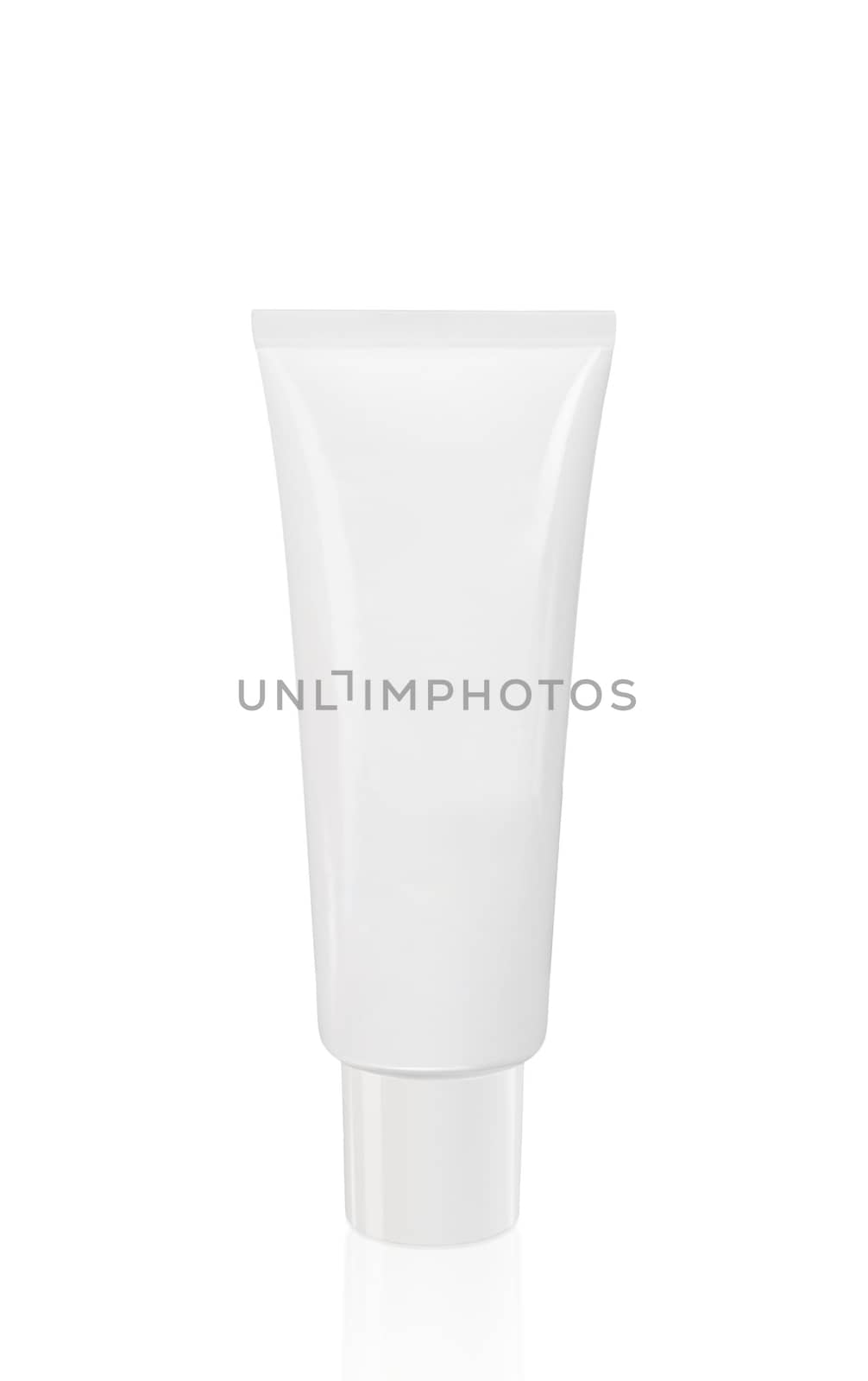 Cosmetic tube isolated on white background 