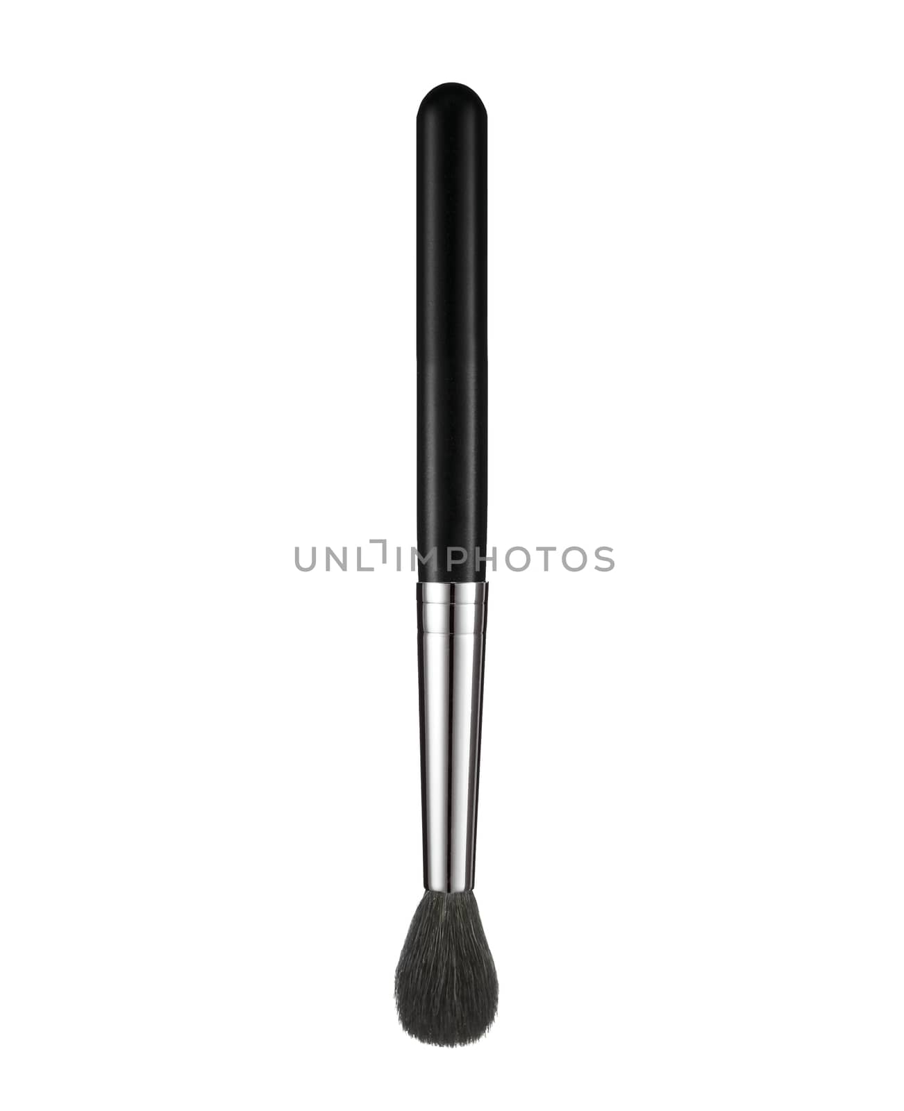 Make-up Brush isolated on a white background in the closeup