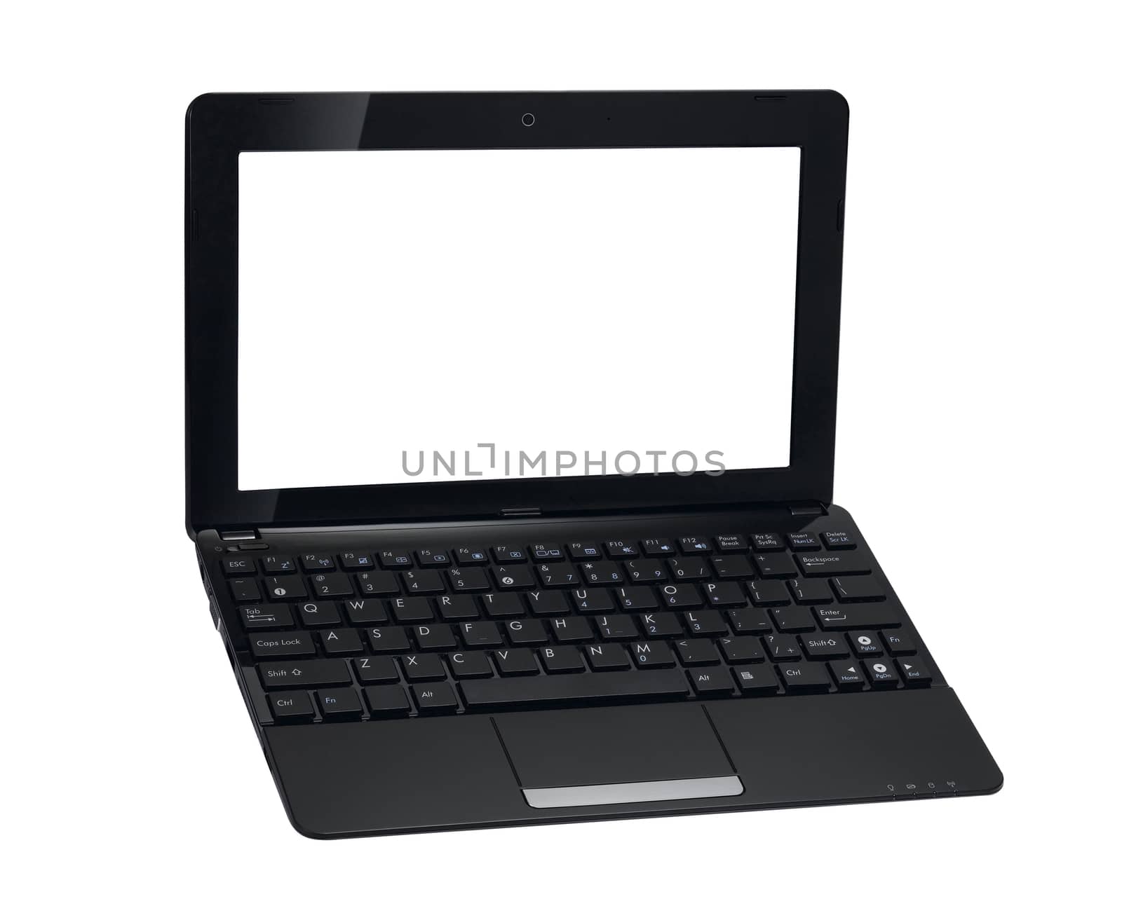 Laptop isolated on white, clipping path included