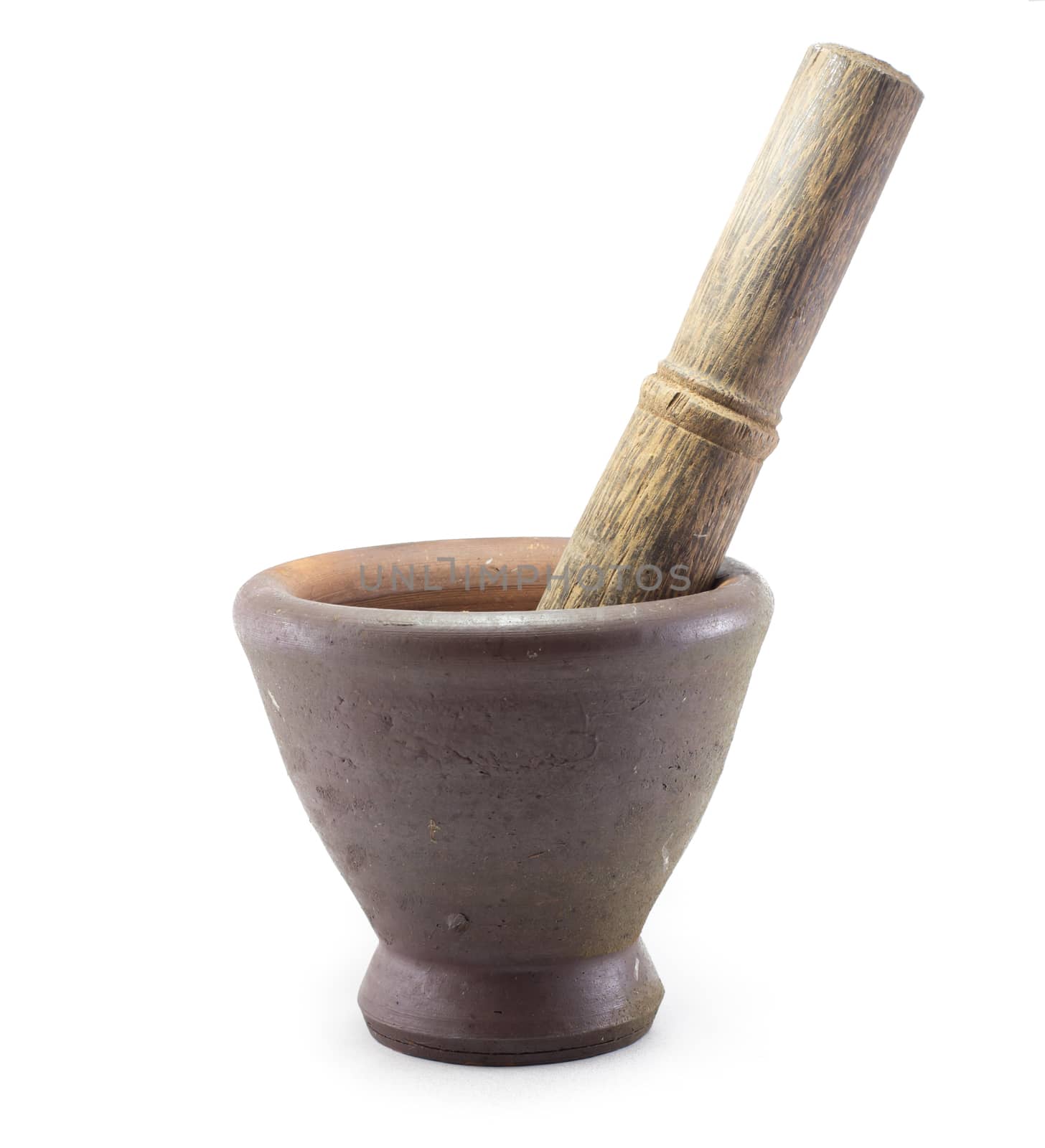 Mortar & Pestle Isolated with white background