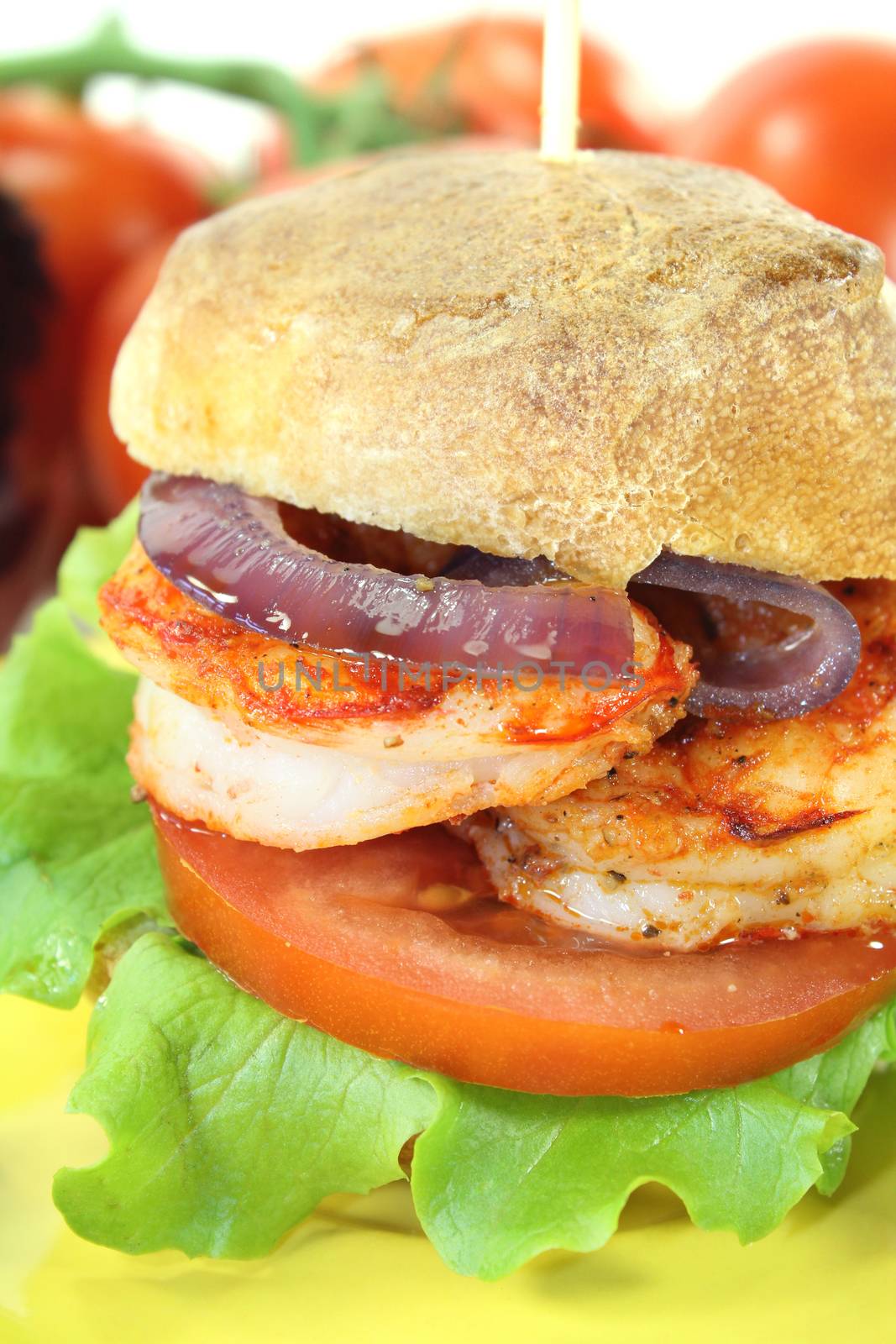 delicious prawn burger by discovery