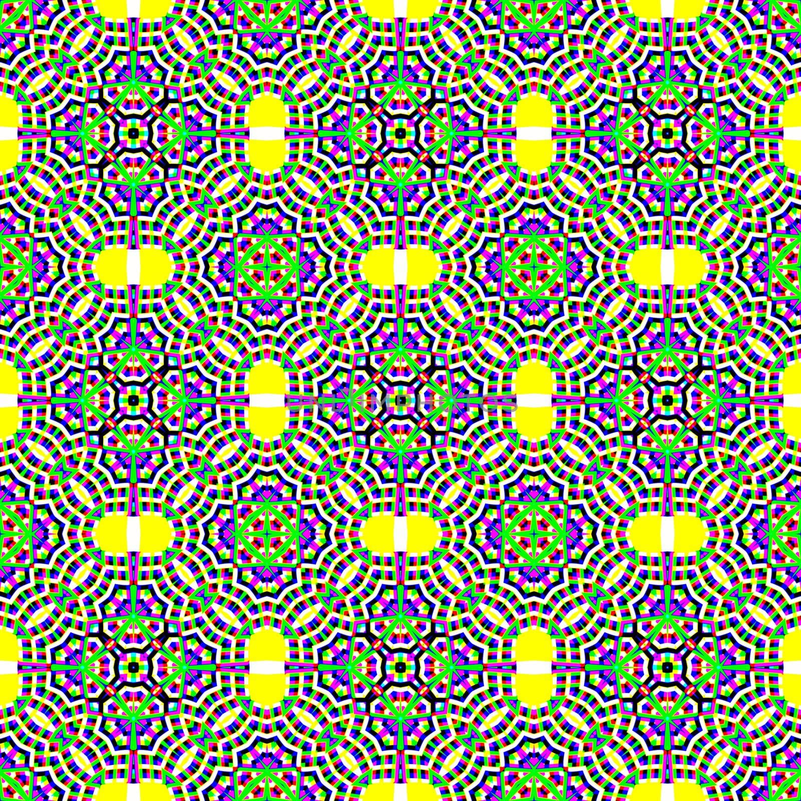 Digital computer graphic - seamless geometric ornament for design