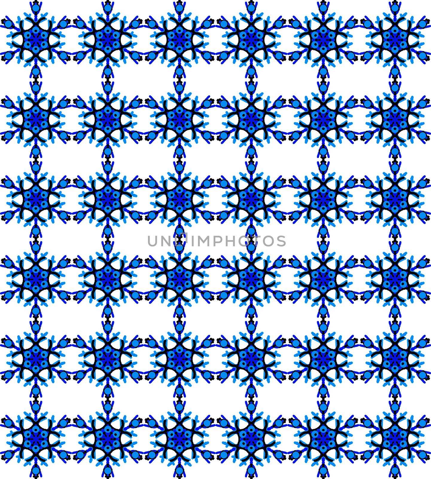 Digital computer graphic - winter seamless background with a snowflakes for design.