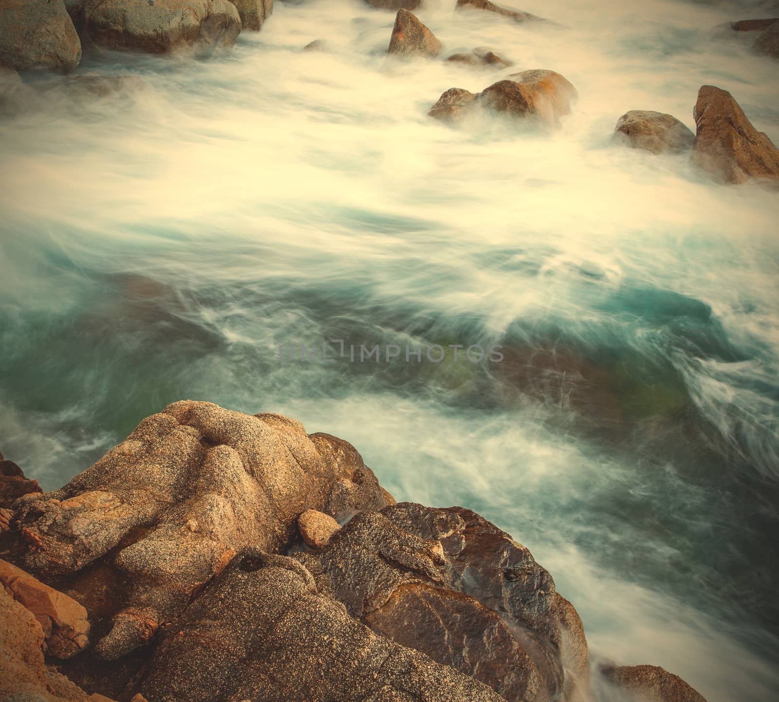 surf and coastal rocks by Astroid