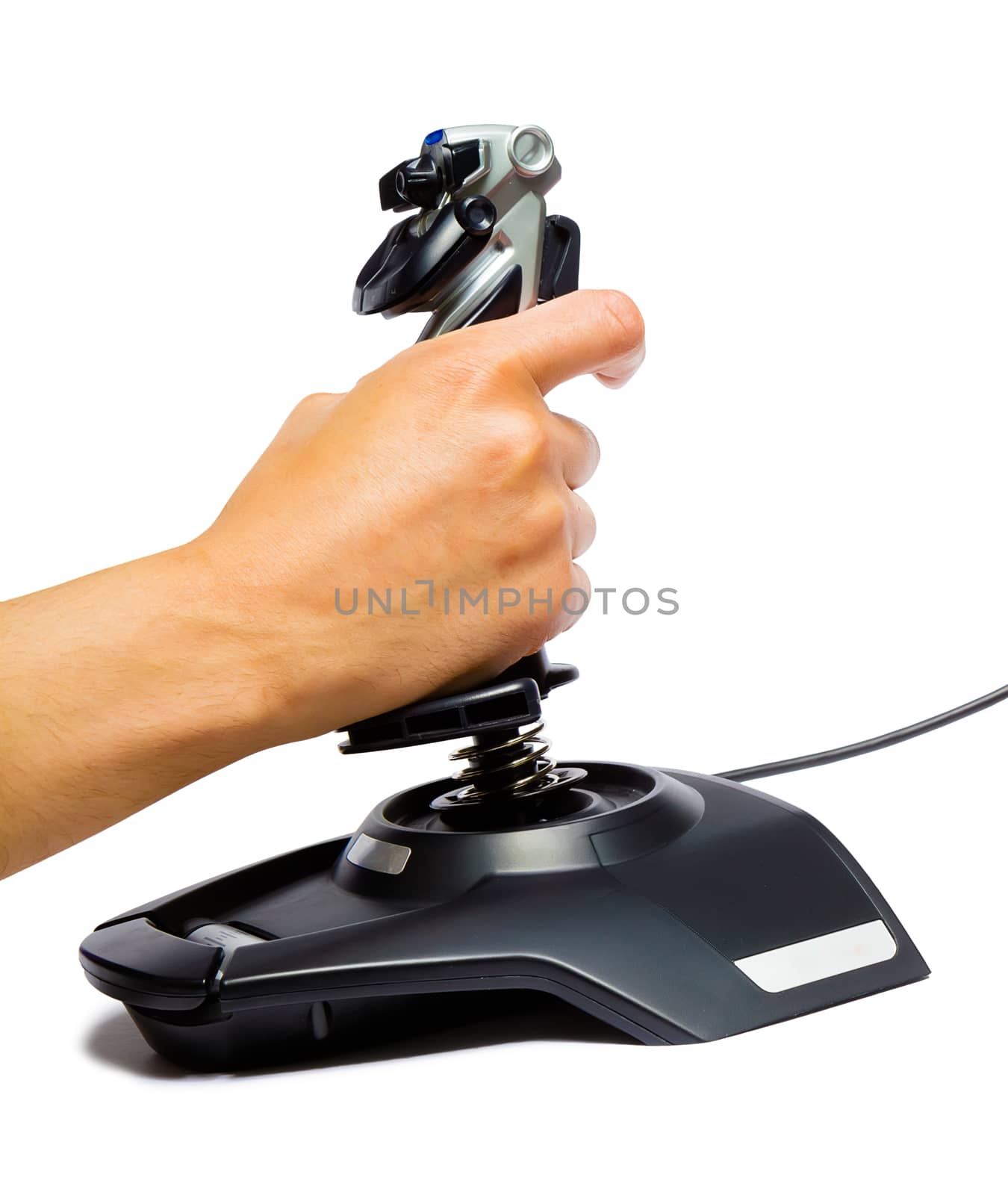 male hand with a game joystick by pzRomashka