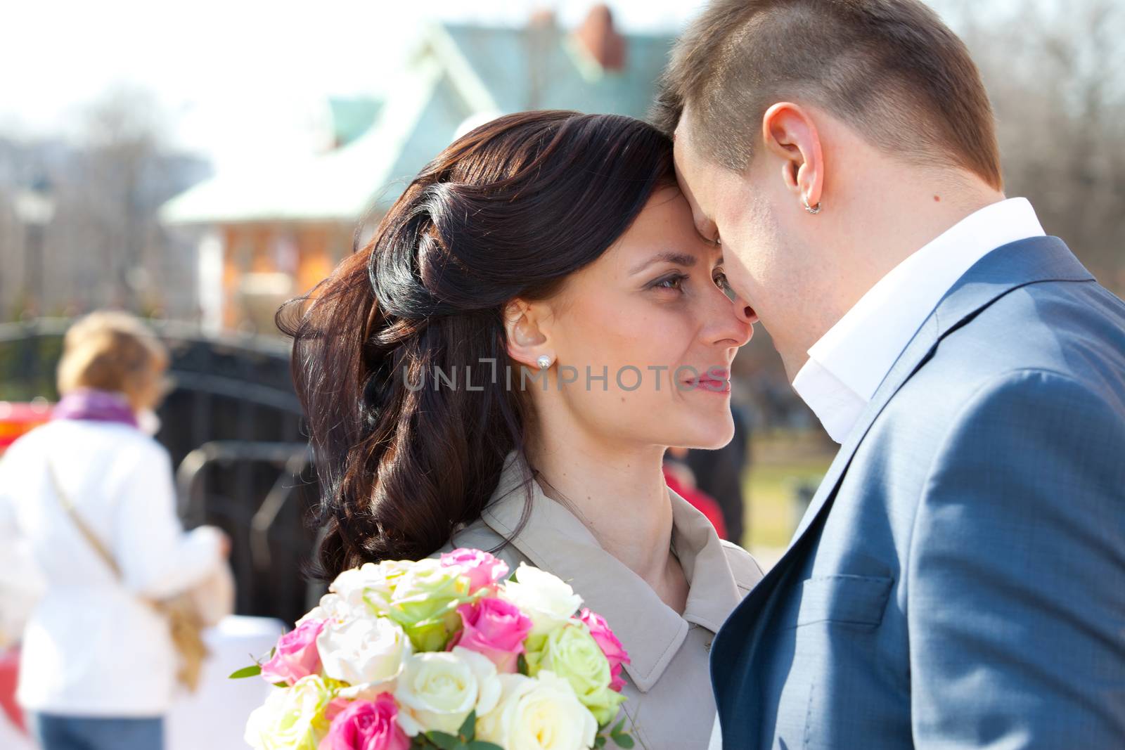 beautiful bride and groom