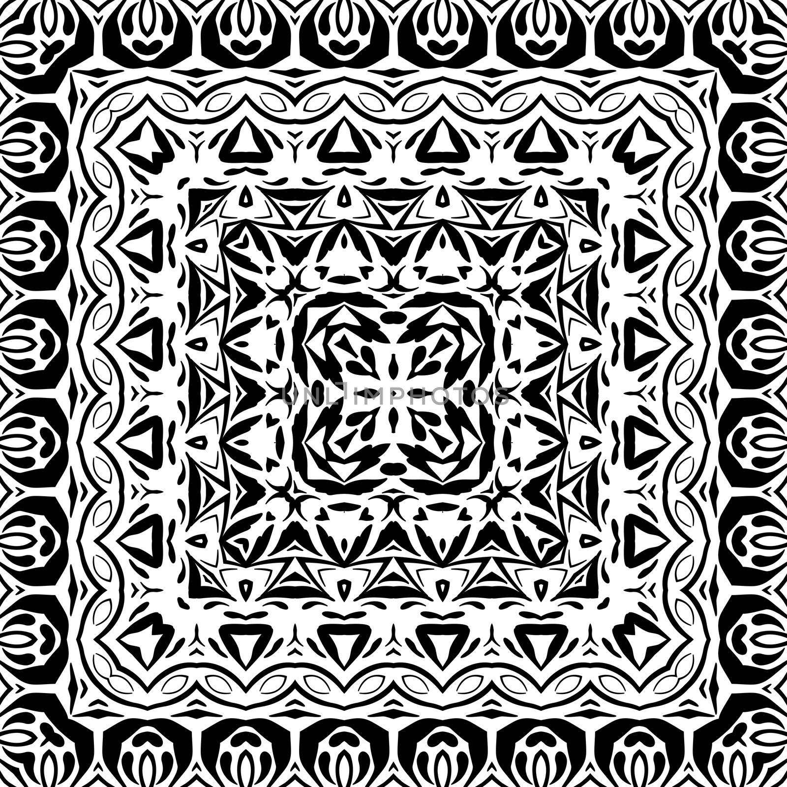 Abstract seamless outline pattern by alexcoolok