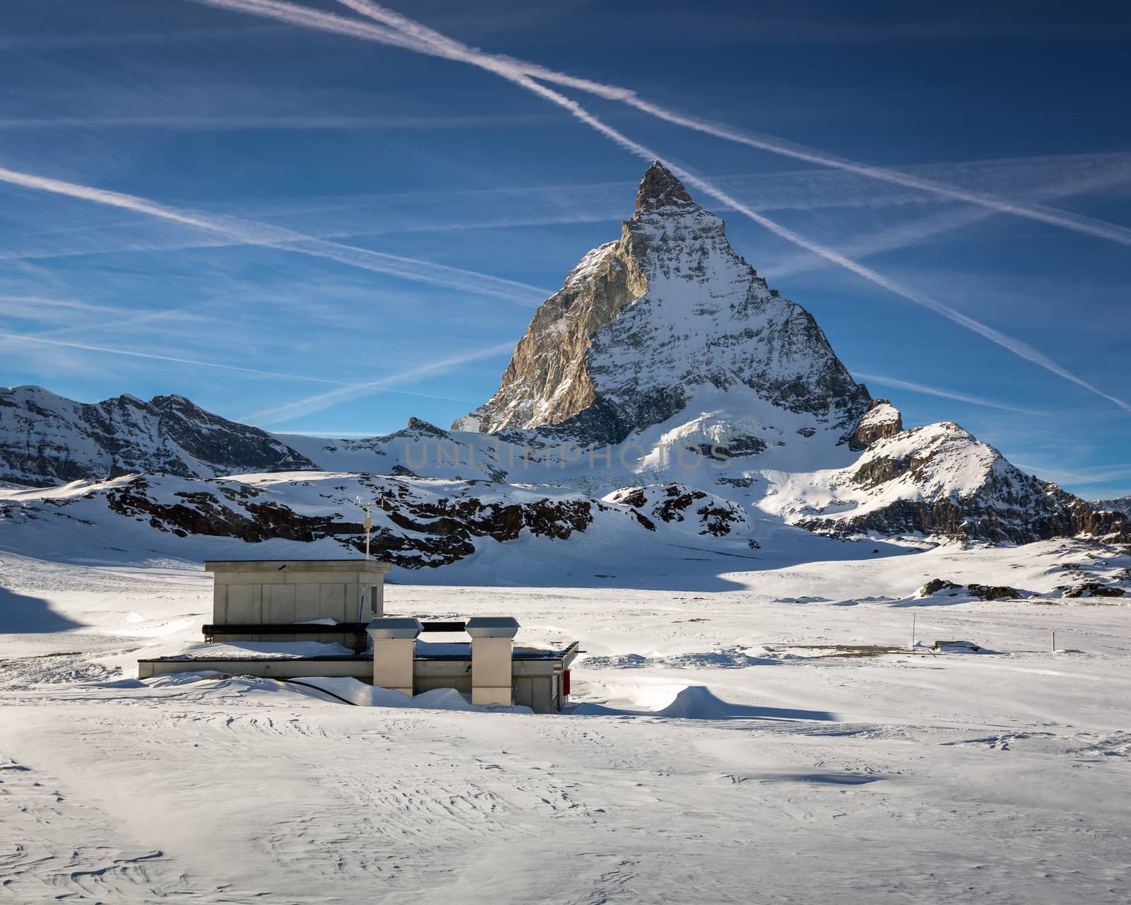 Matterhorn Peak in Zermatt Ski Resort, Switzerland by anshar