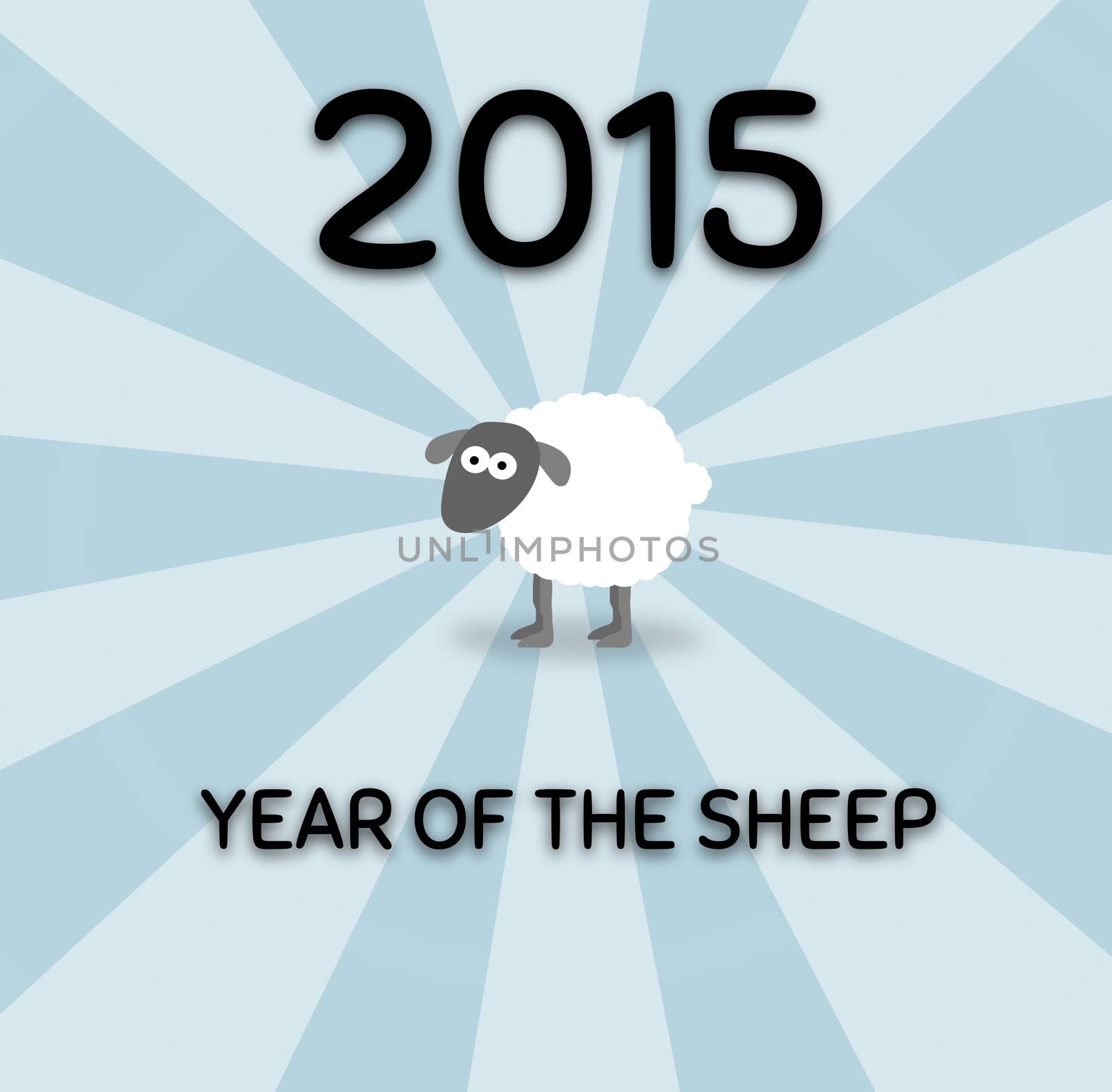 Illustration for year of the sheep