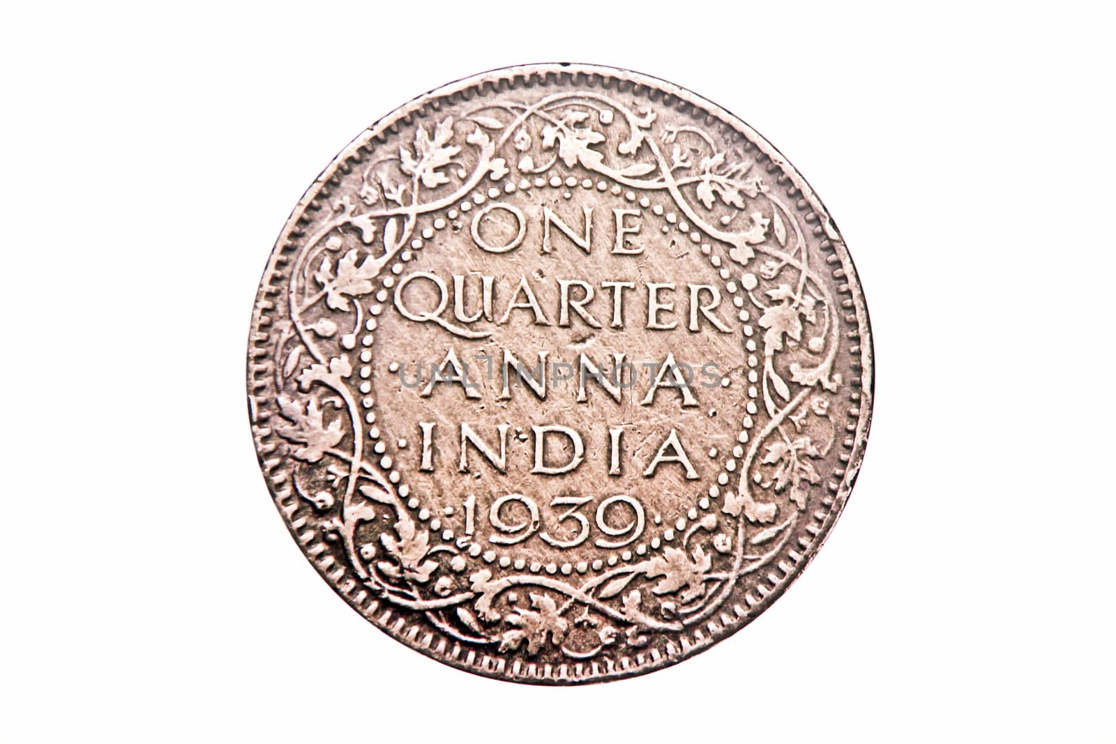 One quarter anna of 1939 george v king, Antique Indian Coin by yands
