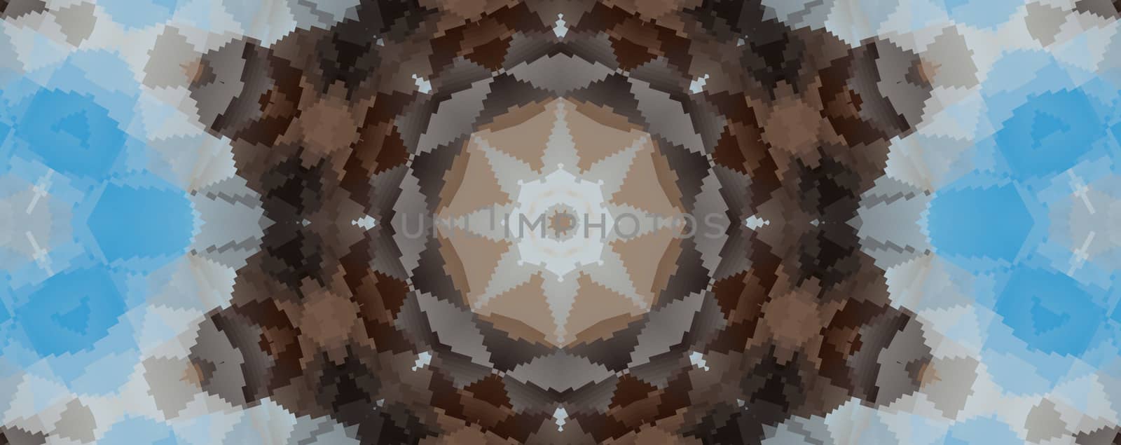 Ethnic pattern. Abstract kaleidoscope  by dolfinvik