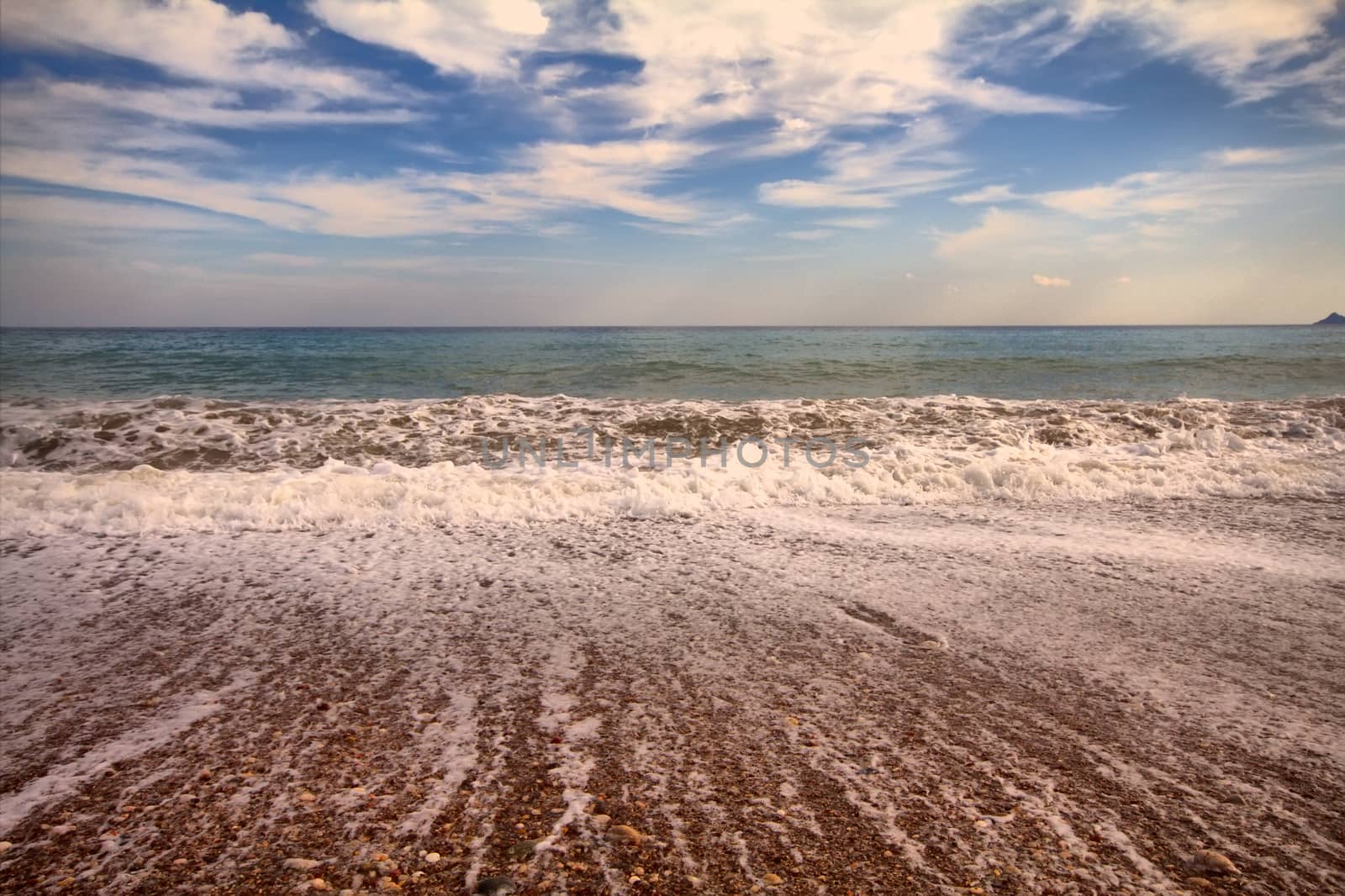 sea surf foamy beach wave nearby by max51288