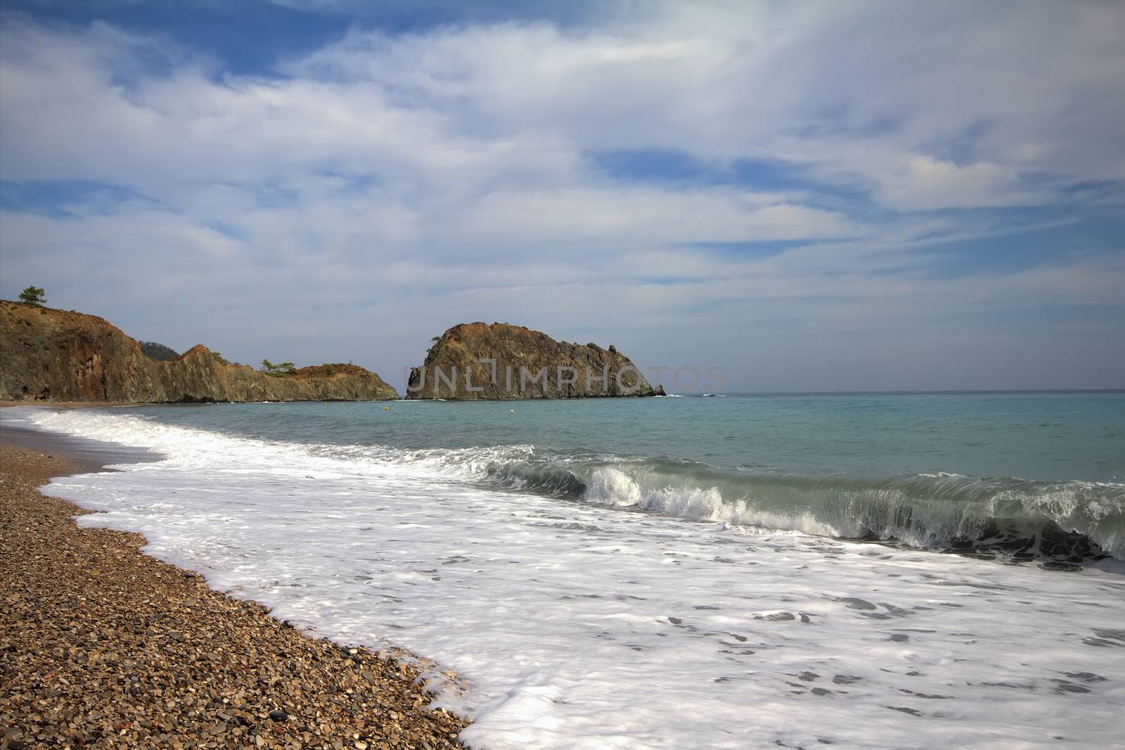 most beautiful pebble beach Mediterranean Sea by max51288