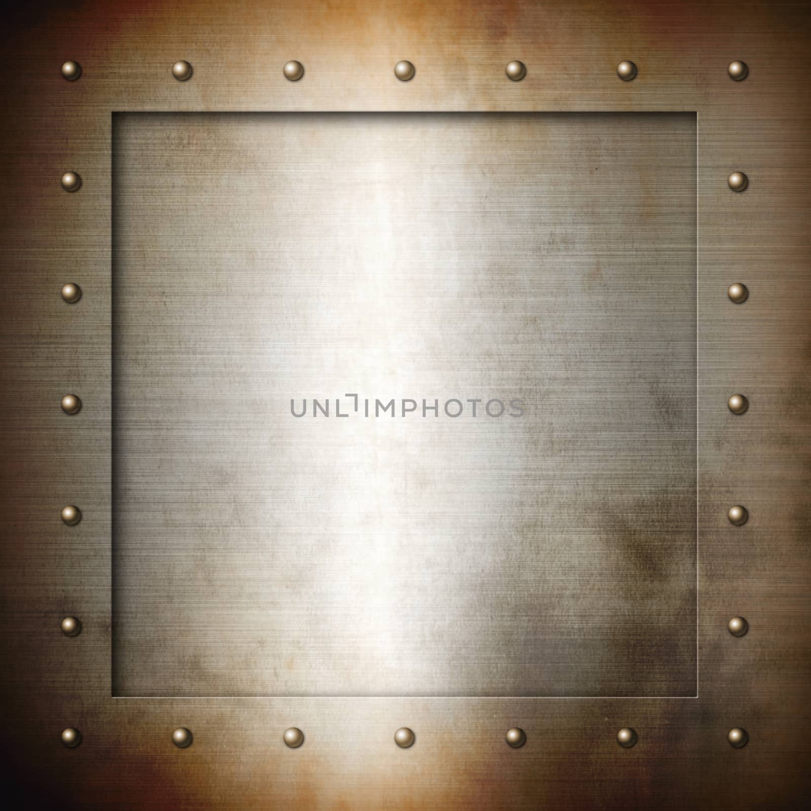 Rusty brushed Steel frame background texture wallpaper