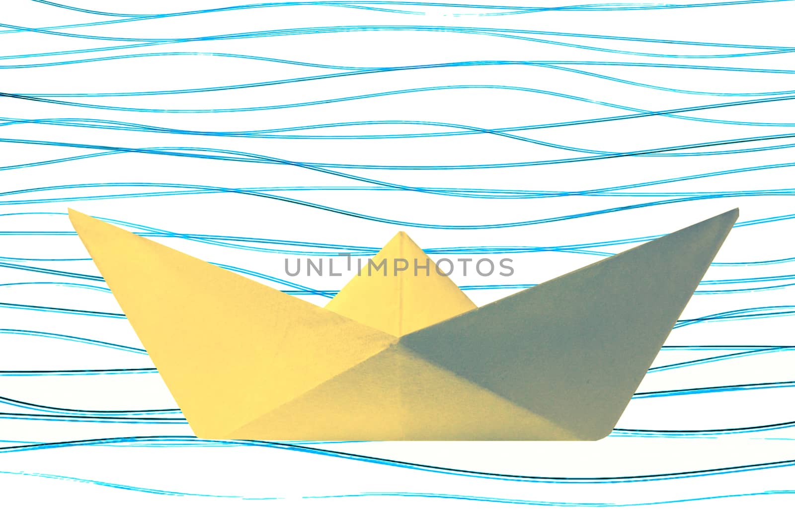 Paper Boat on water, Concept