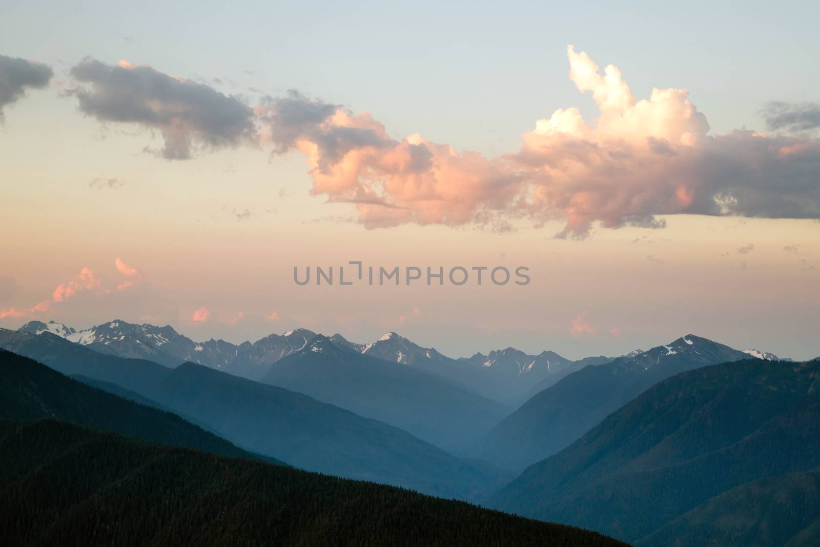 Dramatic Sky Cloudscape Over Hurricane Ridge Olympic Mountains by ChrisBoswell