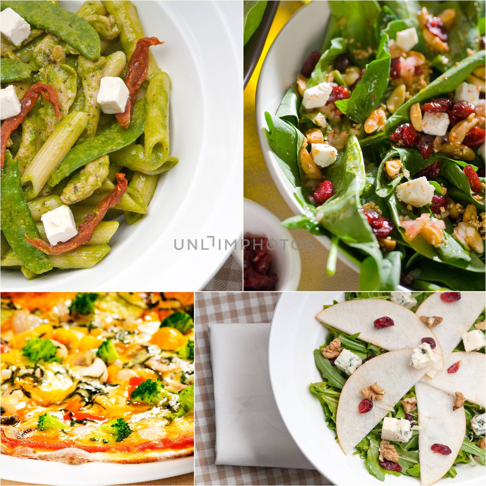 healthy and tasty Italian food collage by keko64