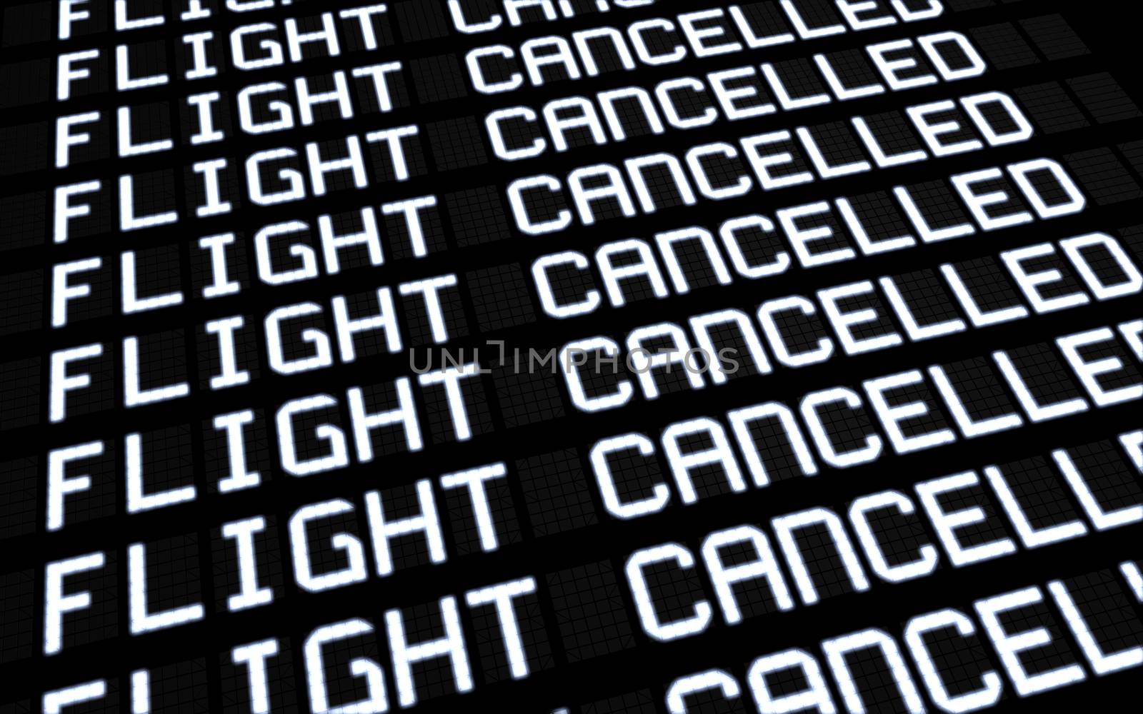 Airport Board Cancelled Flights by nirodesign