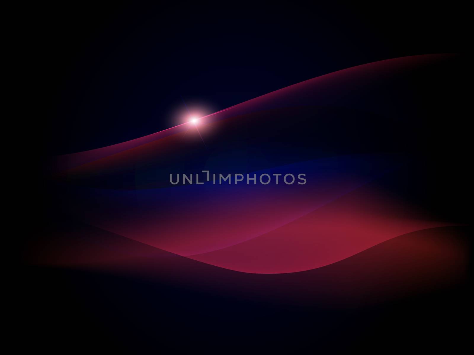 Red Smooth Plasma Gas Abstract Waves