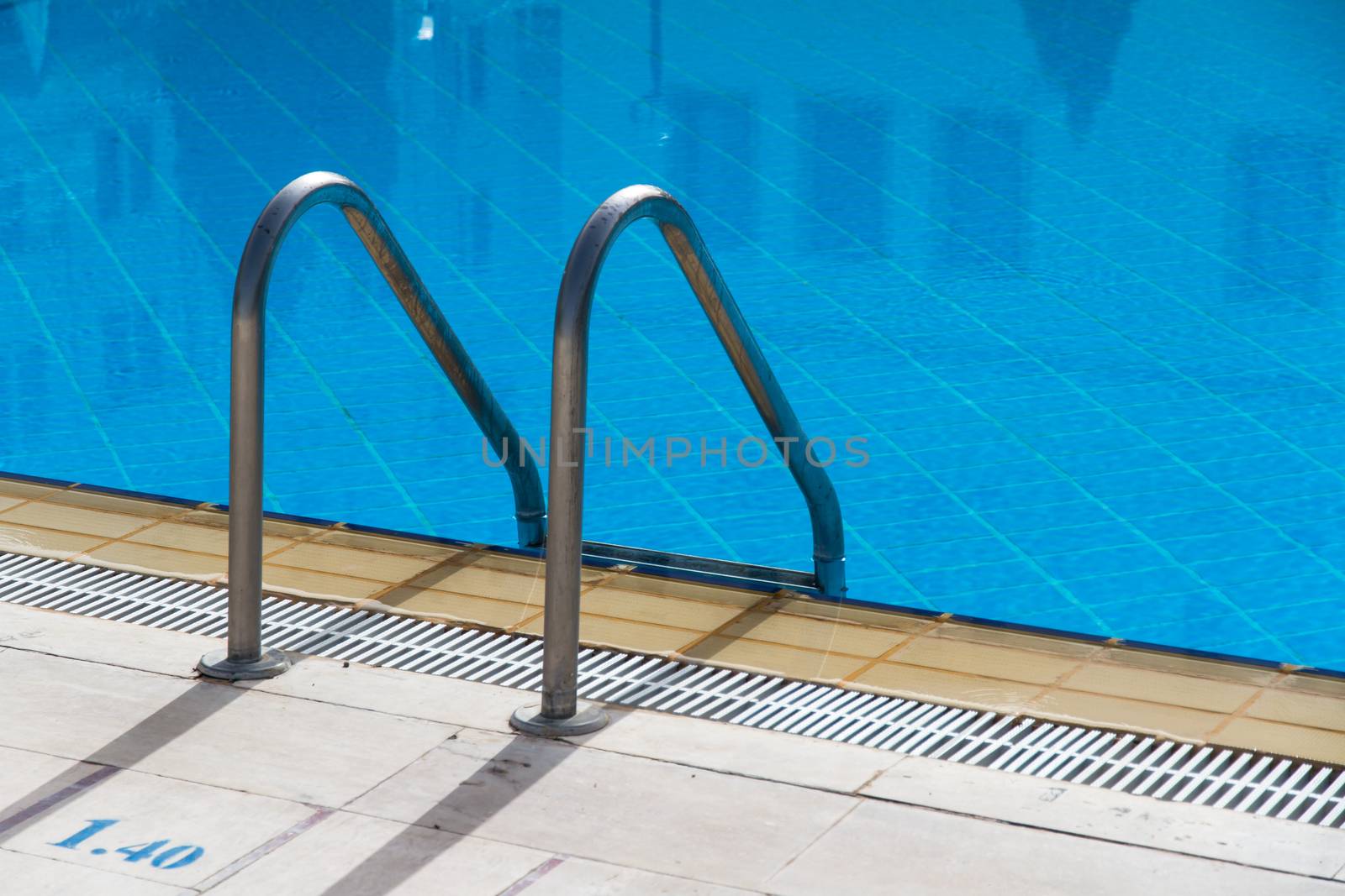 Stair of swimming pool.