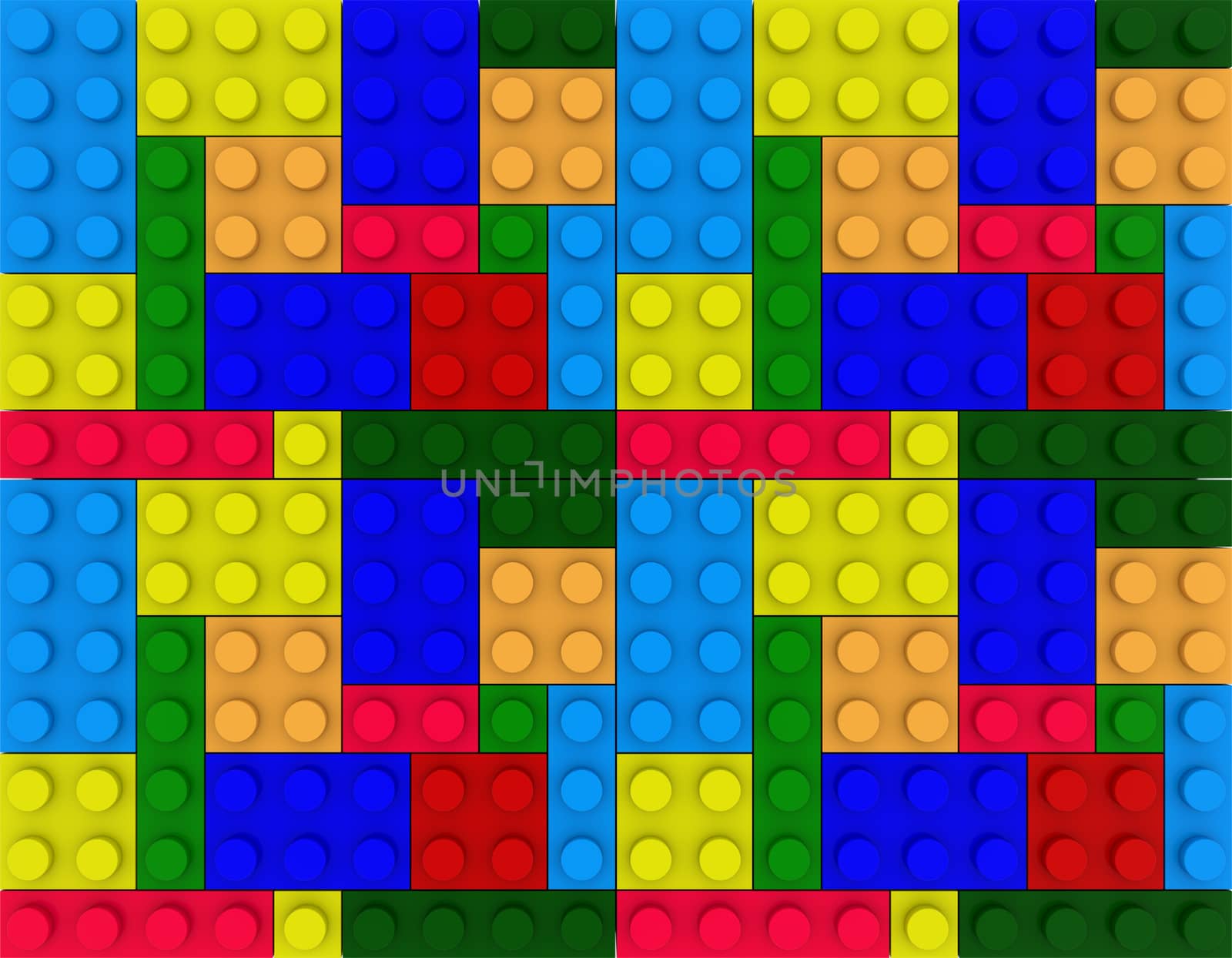 Huge Colorful Children Brick Construction toy background