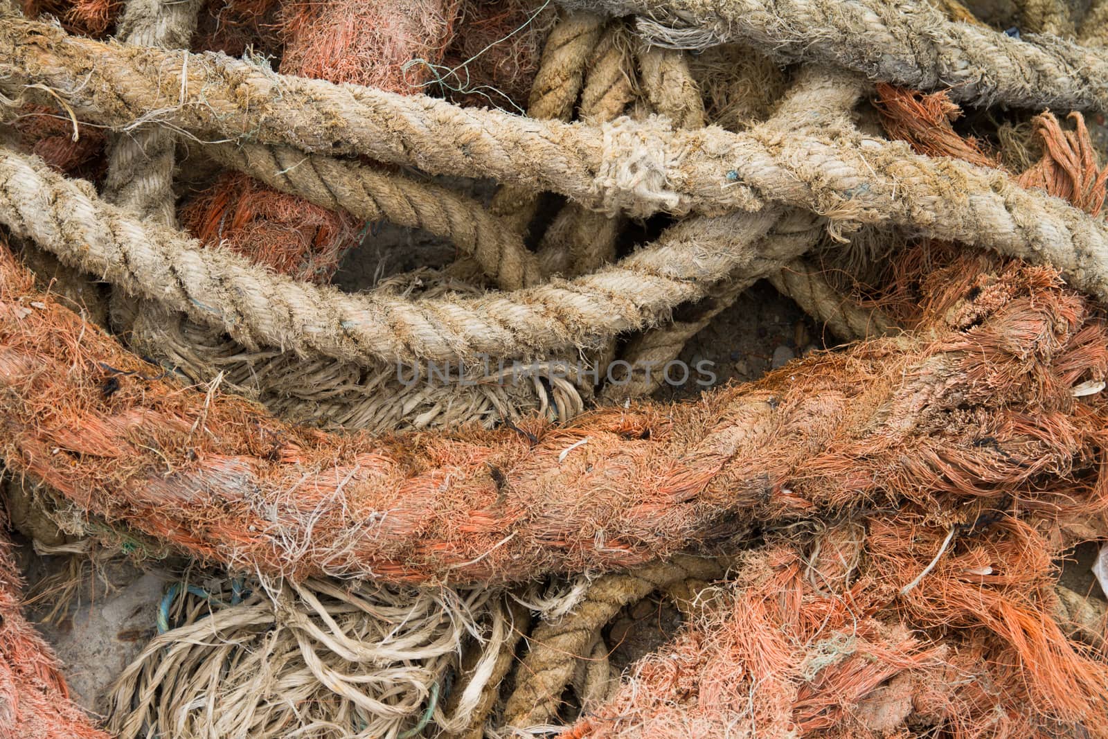 Ropes for boats.