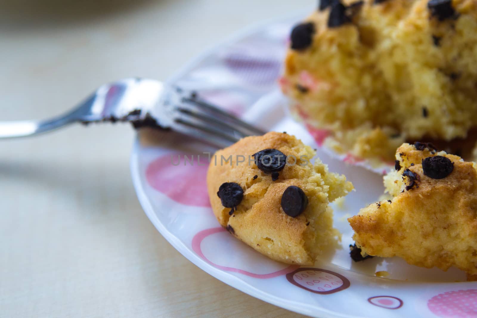 Close up view of dessert.